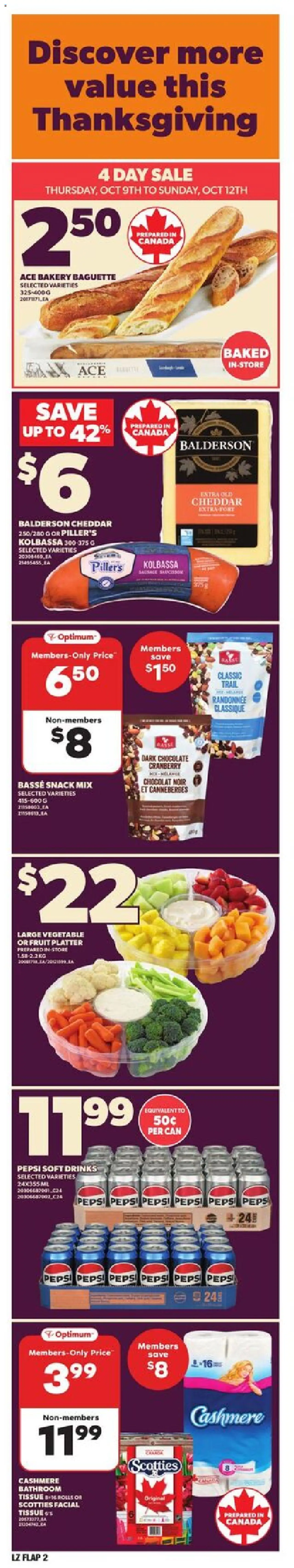Loblaws flyer valid from 09.10.2025 | Page: 2 | Products: Bakery