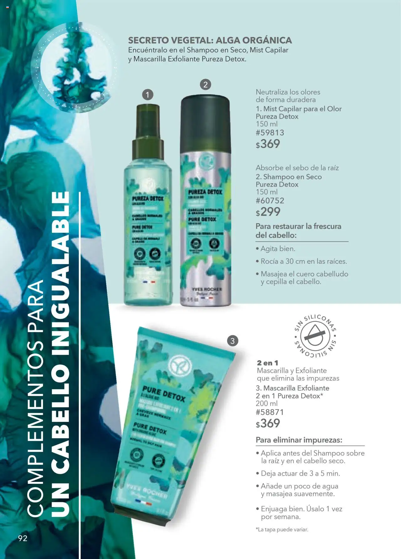 Nuevas ofertas de Yves Rocher válidas en toda la República Mexicana desde el 07.10.2025. ¡Encuentra las mejores ofertas en Yves Rocher - Campaña 14 2025! | Página: 94 | Productos: Agua, Mascarilla, Sobre