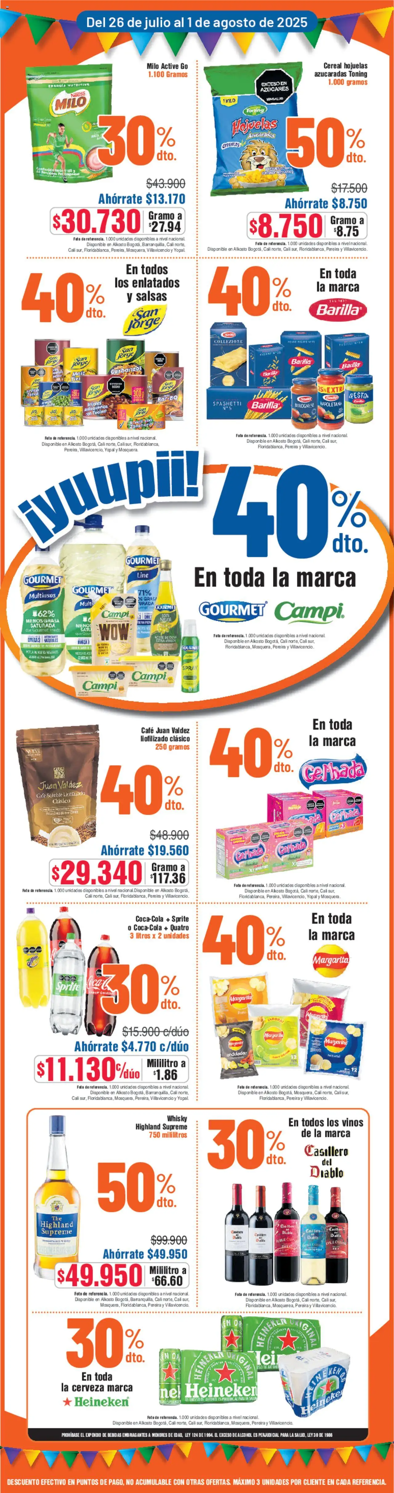 Alkosto revista - valida desde el 26.07.2025 | Página: 4 | Productos: Zanahoria, Sal, Maiz, Cerveza