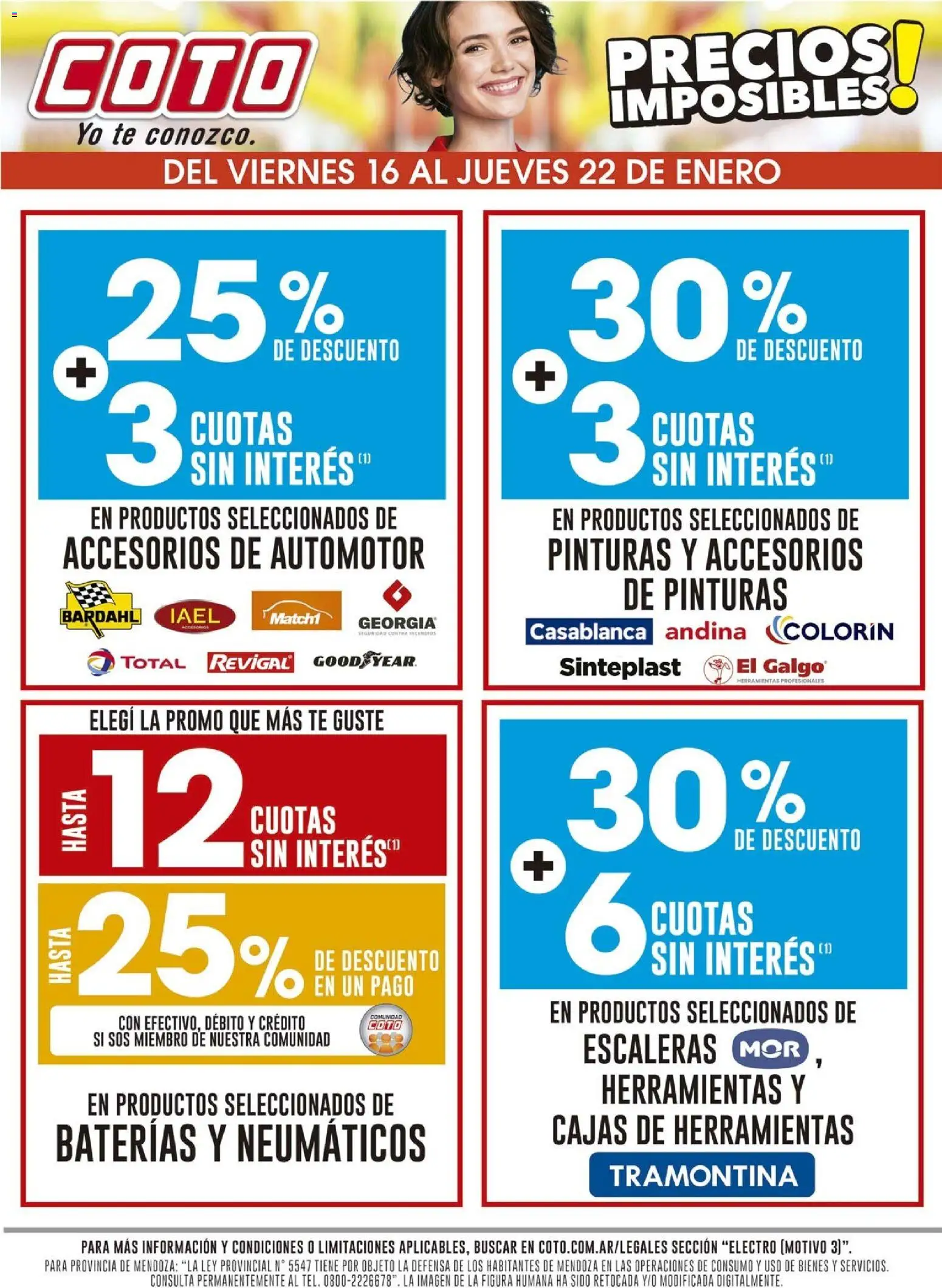 Coto - Electro Motivo │ válido desde el 16.01.2026 | Página: 1 | Productos: Neumáticos, Té