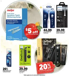 Preview of Meijer weekly ads valid from 17.12.2025 | Page: 19 | Products: Lawn Mower, Electric toothbrush, Wine, Charger