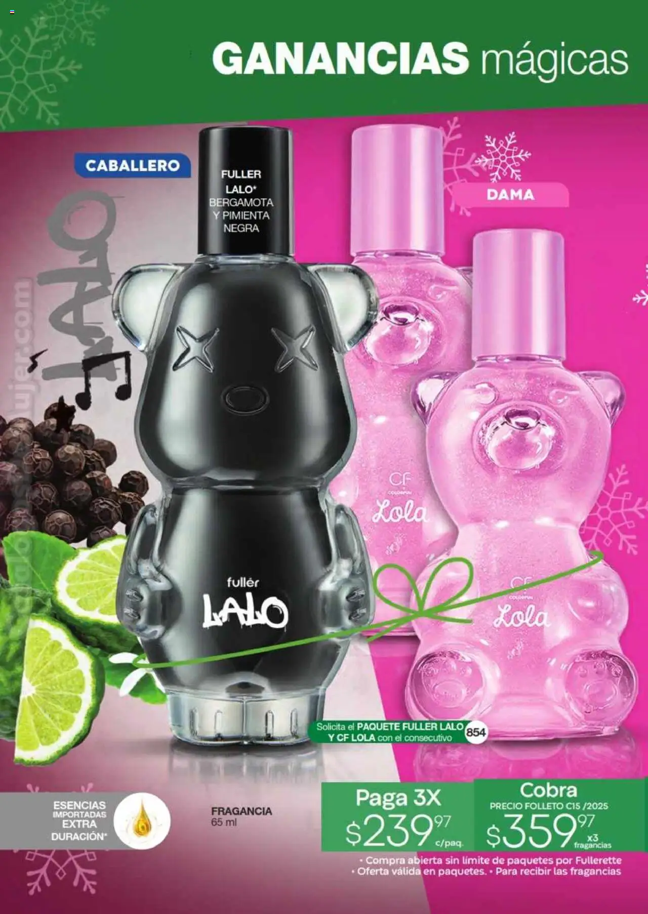 Nuevas ofertas de Fuller válidas en toda la República Mexicana desde el 29.10.2025. ¡Encuentra las mejores ofertas en Fuller - Revista Gana Más C15! | Página: 16 | Productos: Pimienta, Esencias, Fragancia