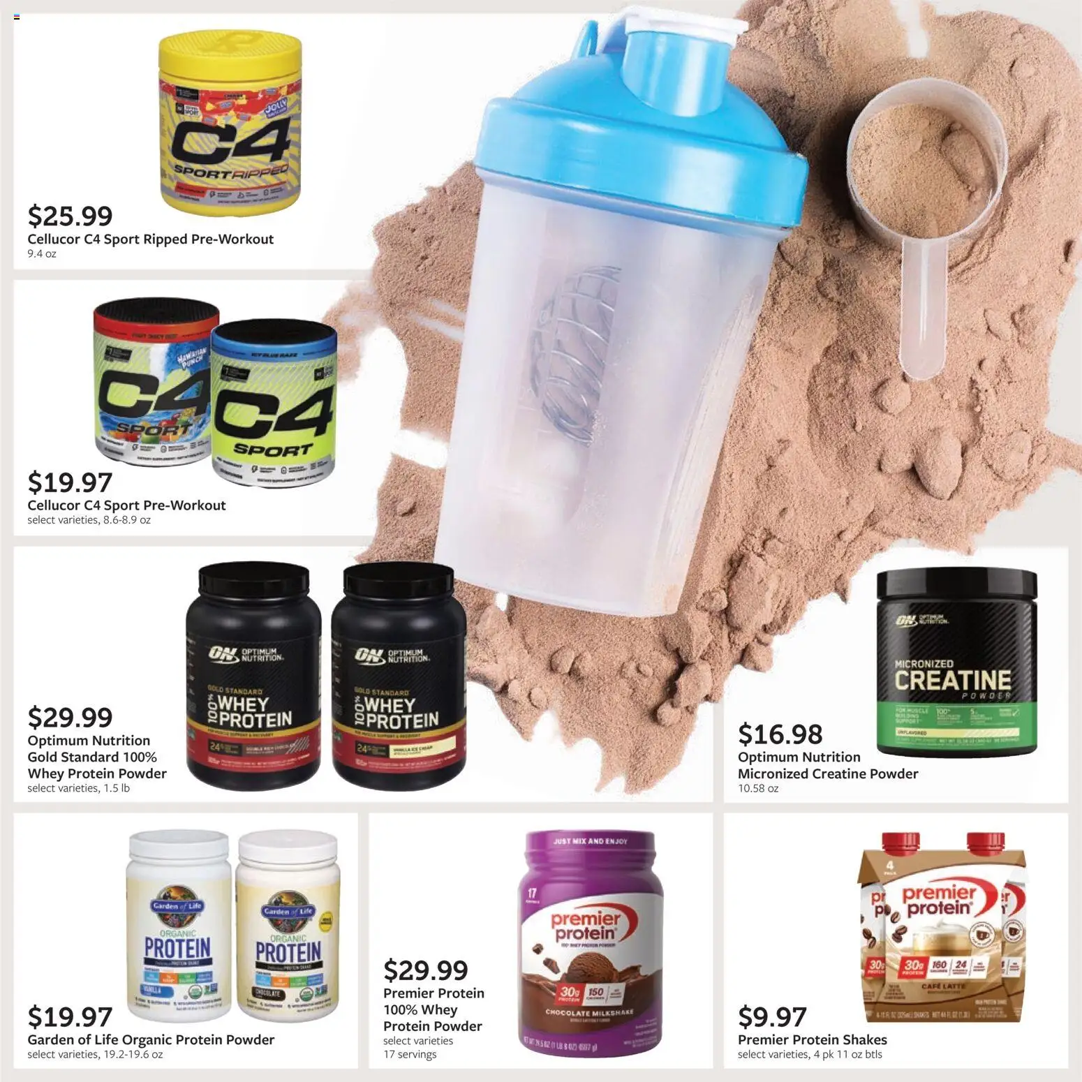 Fareway Monthly Ad - valid from 30.03.2026 | Page: 21 | Products: Protein Powder, Creatine, Powder