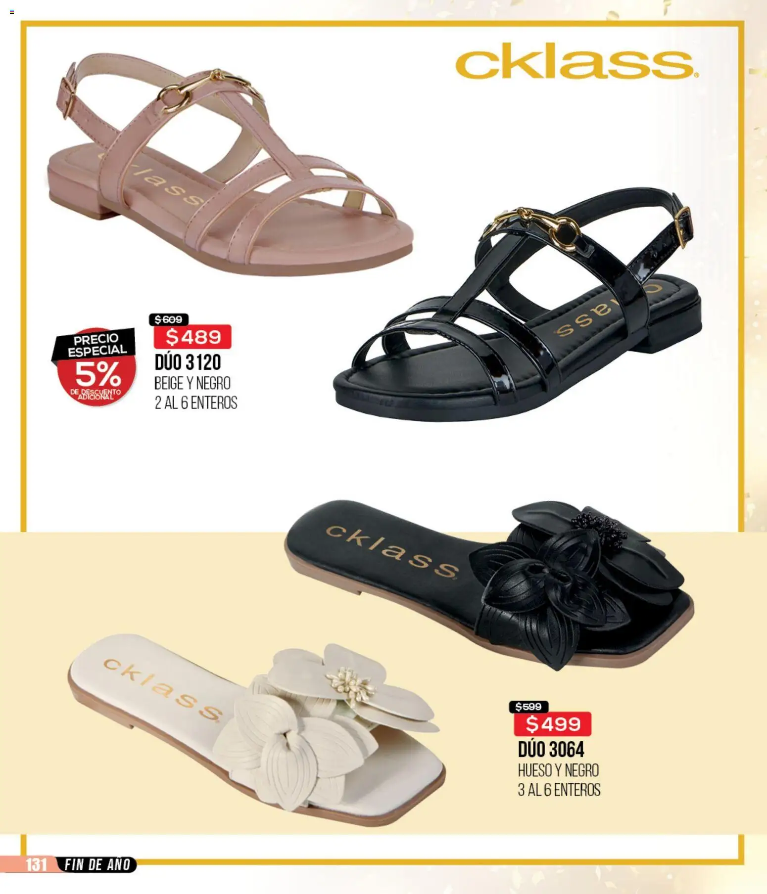 Nuevas ofertas de Cklass válidas en toda la República Mexicana desde el 02.01.2026. ¡Encuentra las mejores ofertas en Cklass catálogo Rebajas Inicio de Año Calzado! | Página: 132