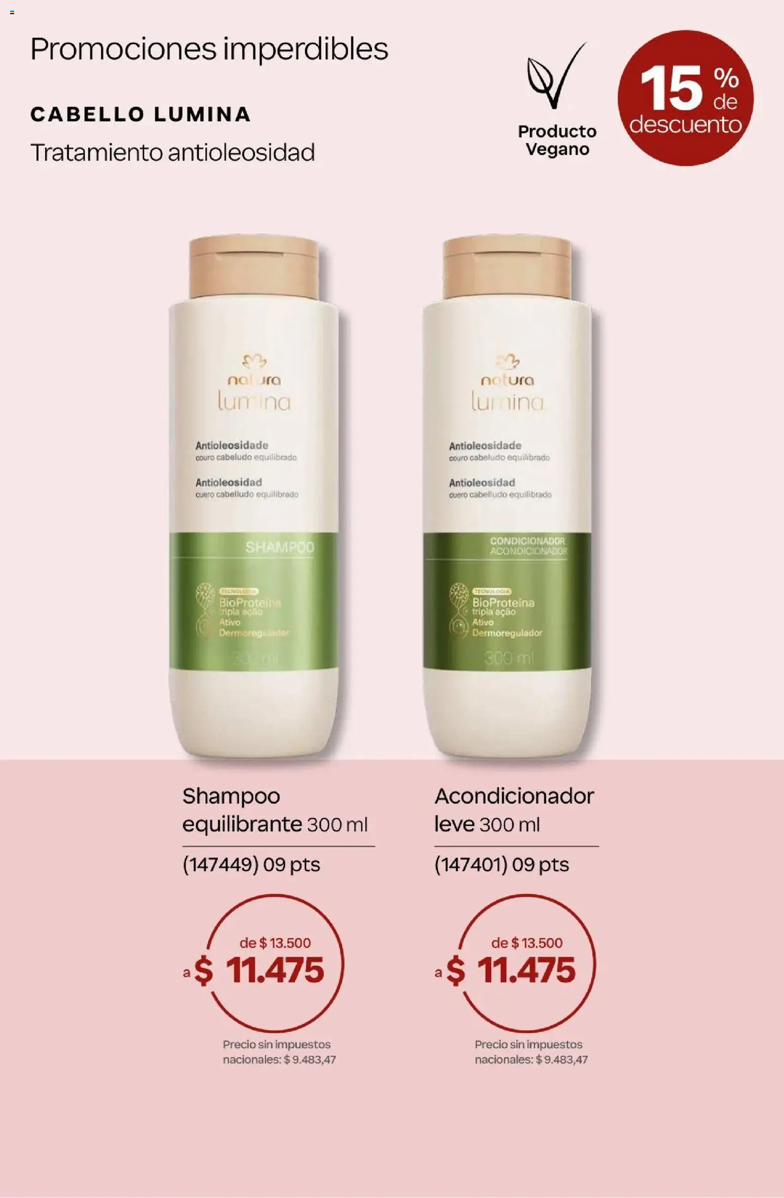 Natura Catálogo Ciclo 4/2026 │ válido desde el 01.04.2026 | Página: 69 | Productos: Shampoo, Acondicionador