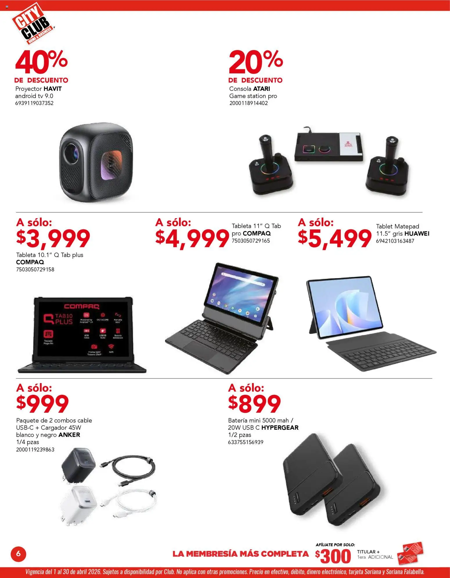 Nuevas ofertas de City Club válidas en toda la República Mexicana desde el 01.04.2026. ¡Encuentra las mejores ofertas en City Club catálogo! | Página: 6