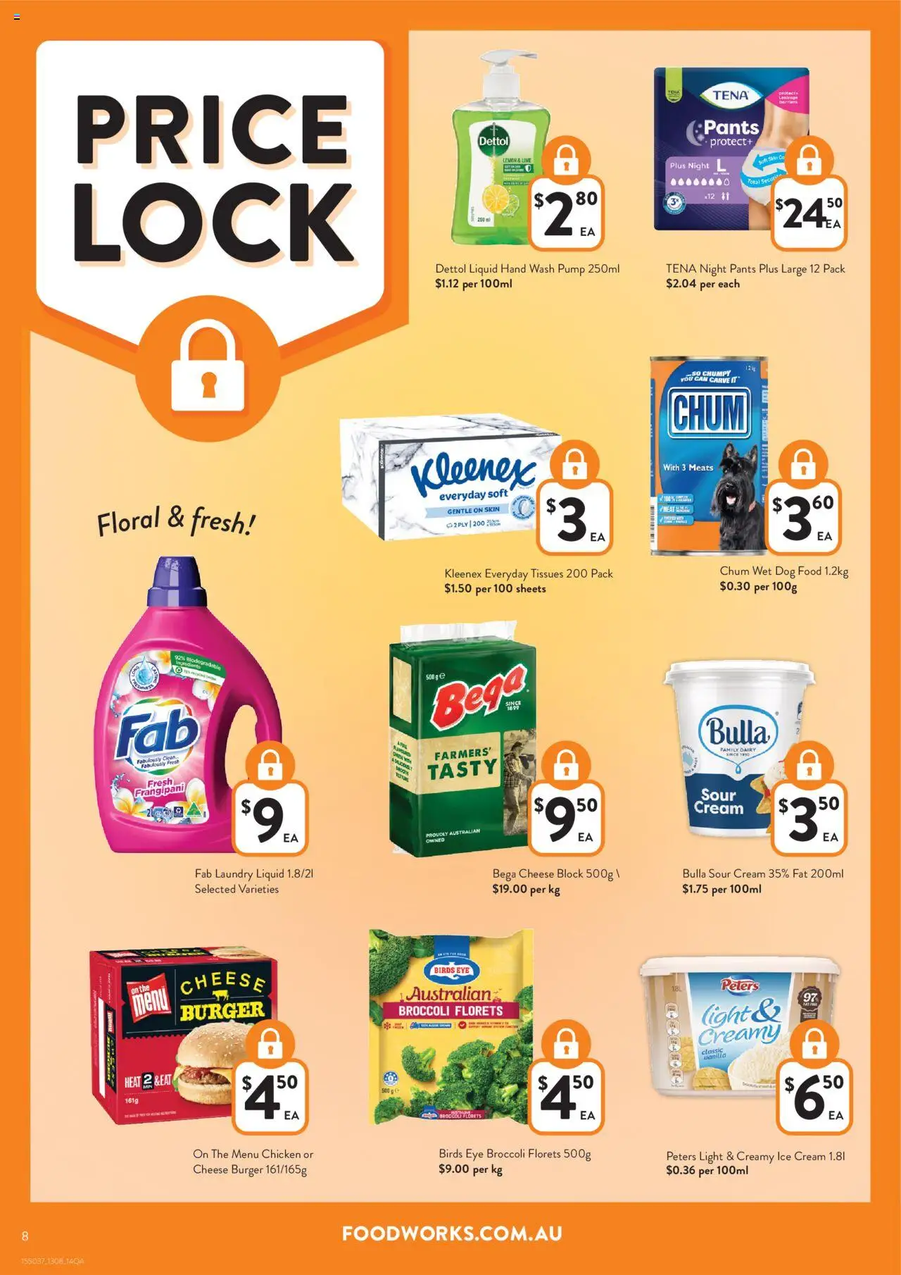Foodworks catalogue - valid from 13.08.2025 | Page: 8 | Products: Chicken, Dog food, Cream, Lemon