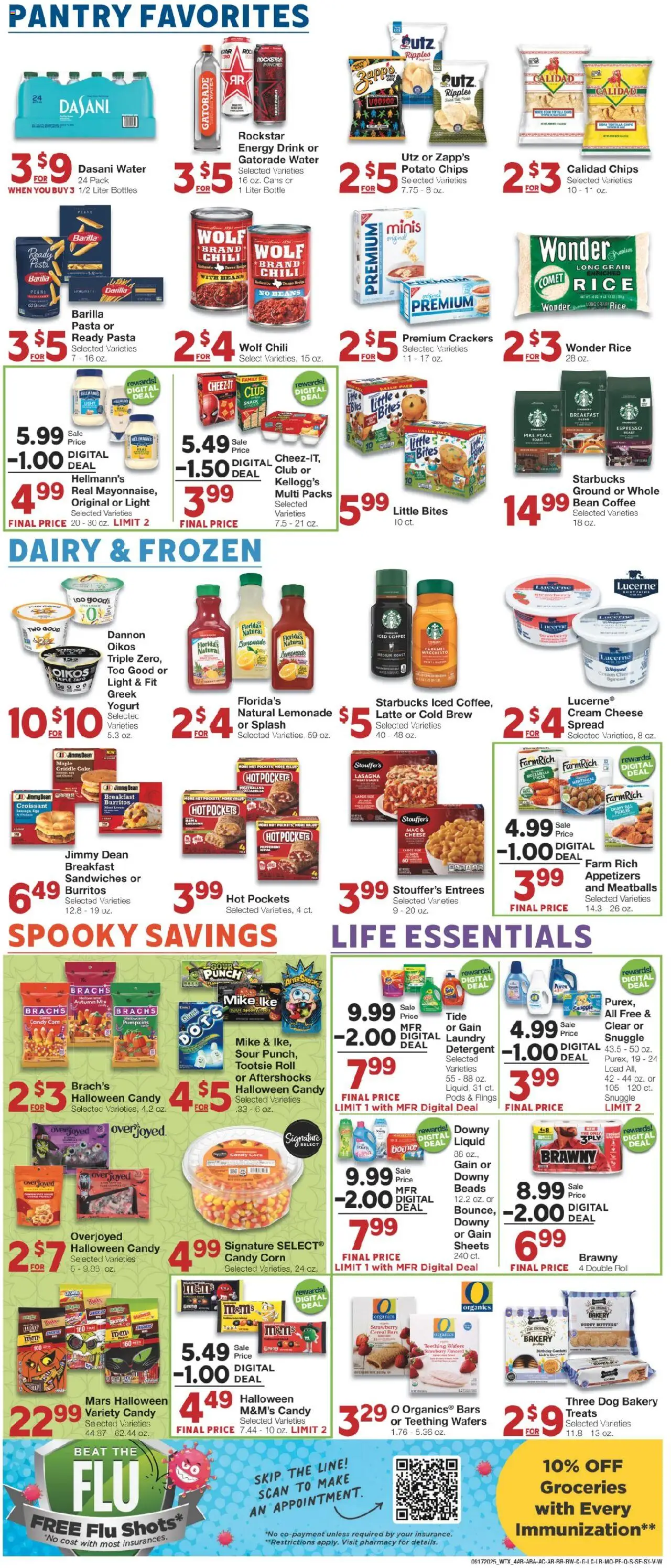 United Supermarkets Weekly Ad - valid from 16.09.2025 | Page: 4 | Products: Corn, Cheese, Pasta, Sauce