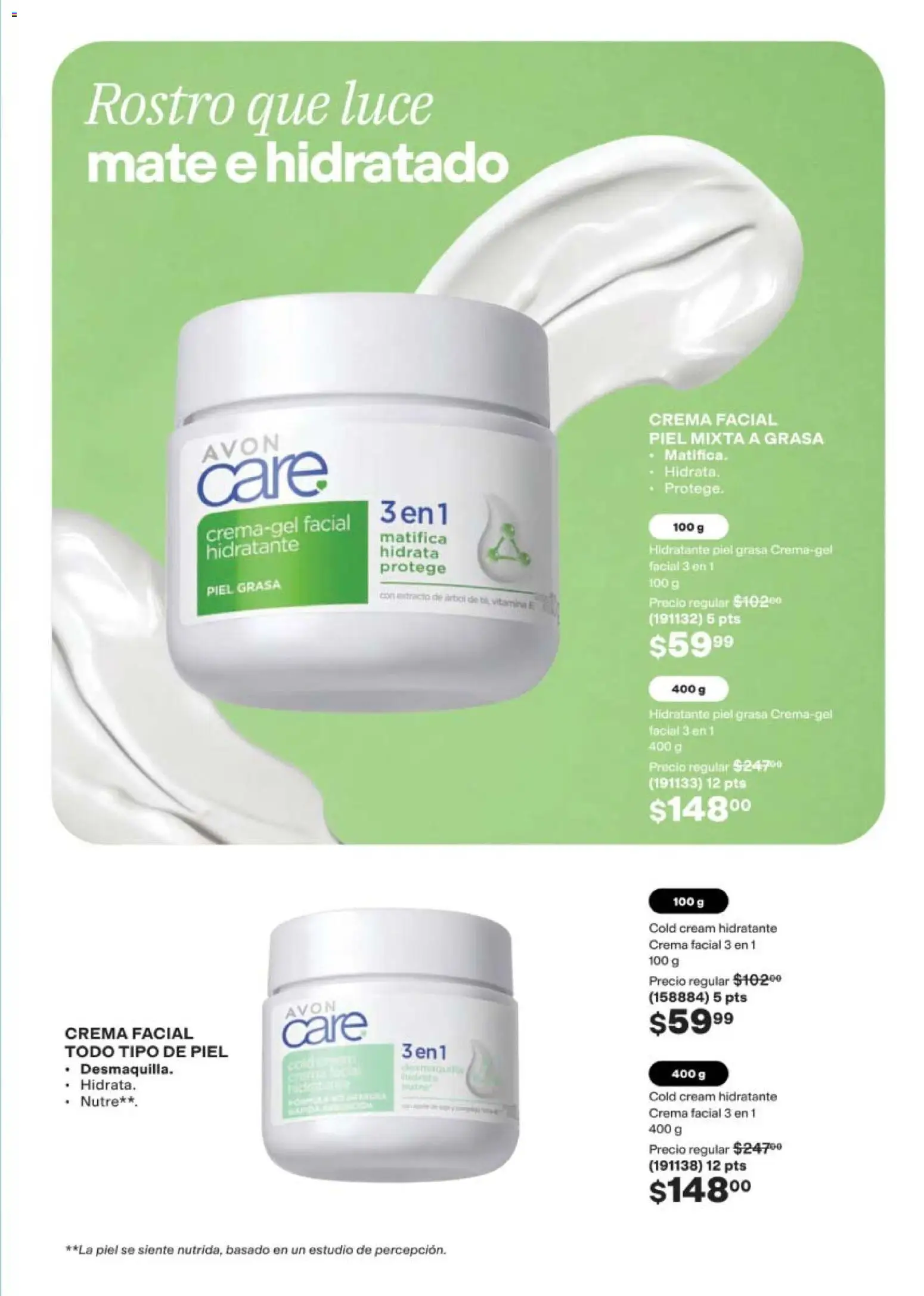 Nuevas ofertas de AVON válidas en toda la República Mexicana desde el 08.05.2026. ¡Encuentra las mejores ofertas en AVON campaña 8 2026! | Página: 138 | Productos: Crema, Mate