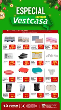Semar Supermercado - Ofertas Vestcasa  - Pré-Visualização do folheto da loja Semar Supermercado, válido de 20.12.2025 | Página: 1