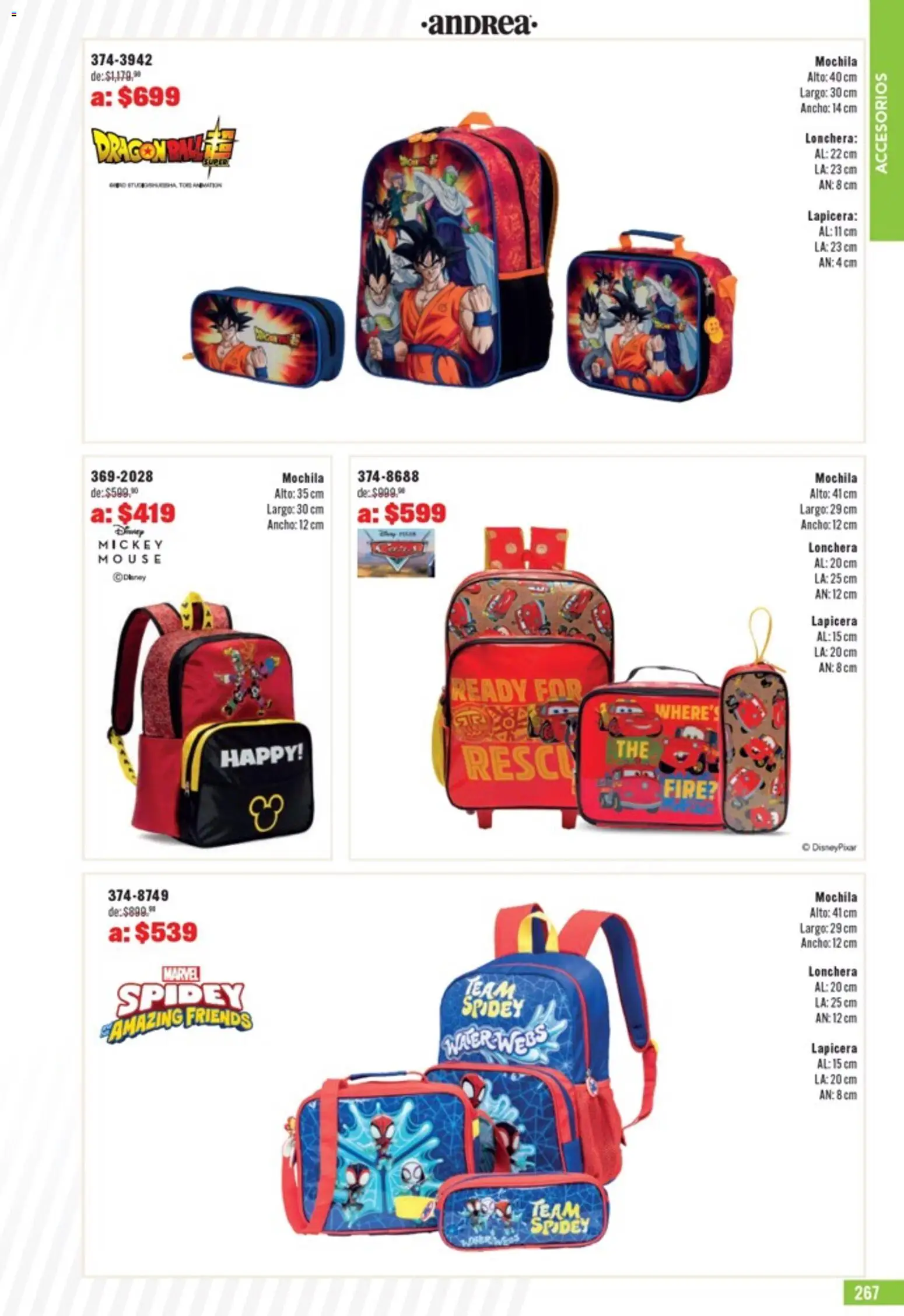 Nuevas ofertas de Andrea válidas en toda la República Mexicana desde el 05.04.2026. ¡Encuentra las mejores ofertas en Andrea catálogo Outlet! | Página: 267 | Productos: Mochila, Mouse