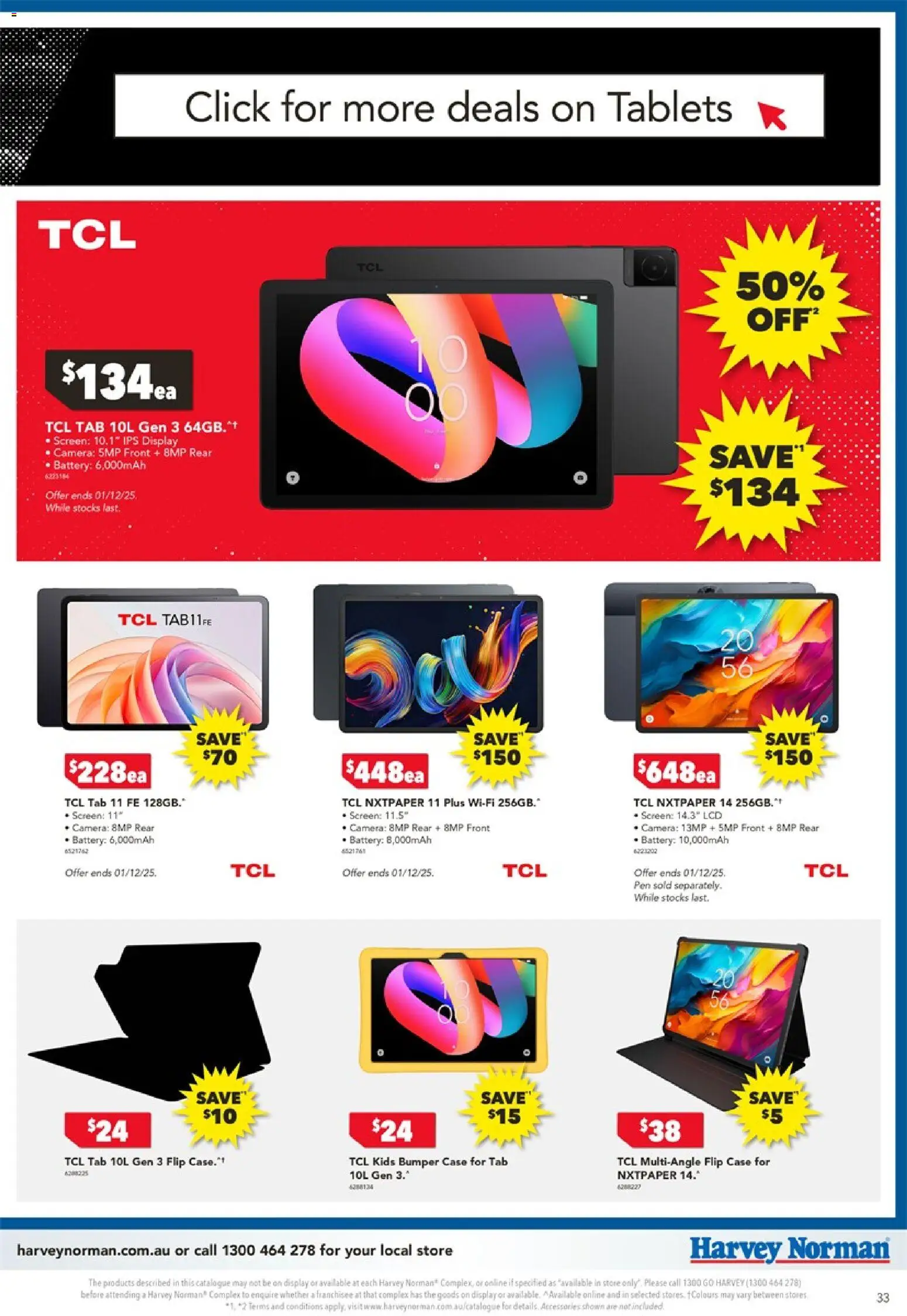 Harvey Norman catalogue - valid from 20.11.2025 | Page: 33 | Products: Accessories, Camera, Screen, Tablets