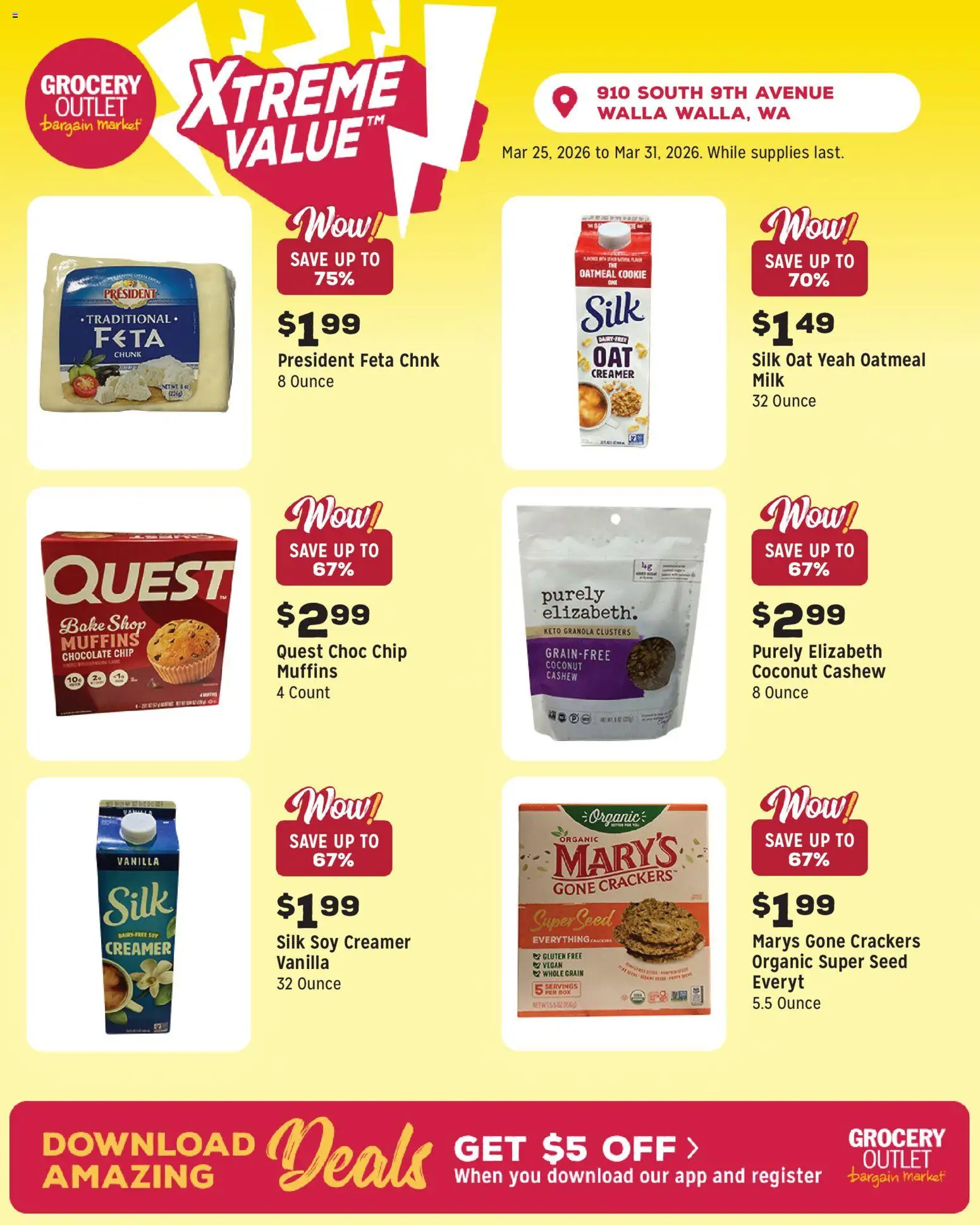 Grocery Outlet Weekly Ad - valid from 25.03.2026 | Page: 10 | Products: Box, Milk, Chocolate, Chocolate Chip