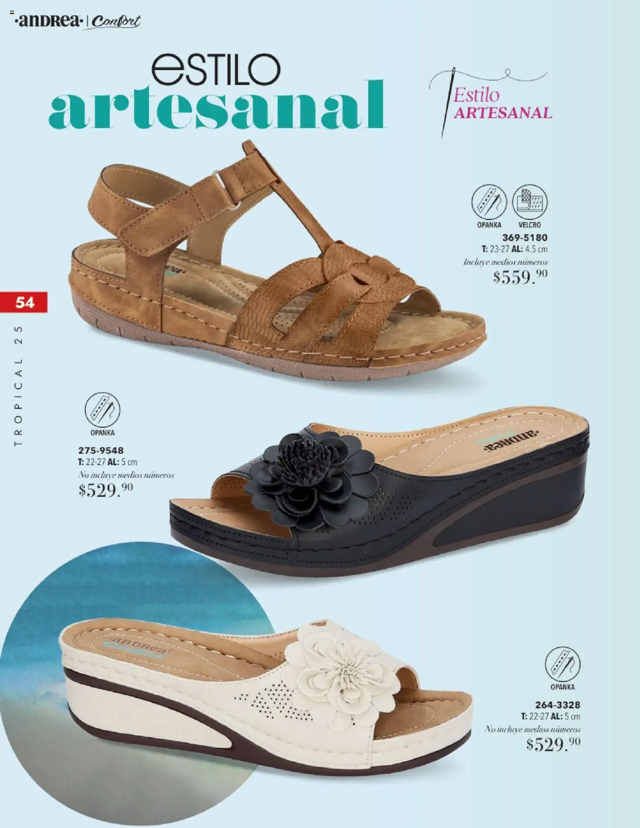 Nuevas ofertas de Andrea válidas en toda la República Mexicana desde el 17.08.2025. ¡Encuentra las mejores ofertas en Andrea - Catálogo Tropical Otoño / Invierno! | Página: 54