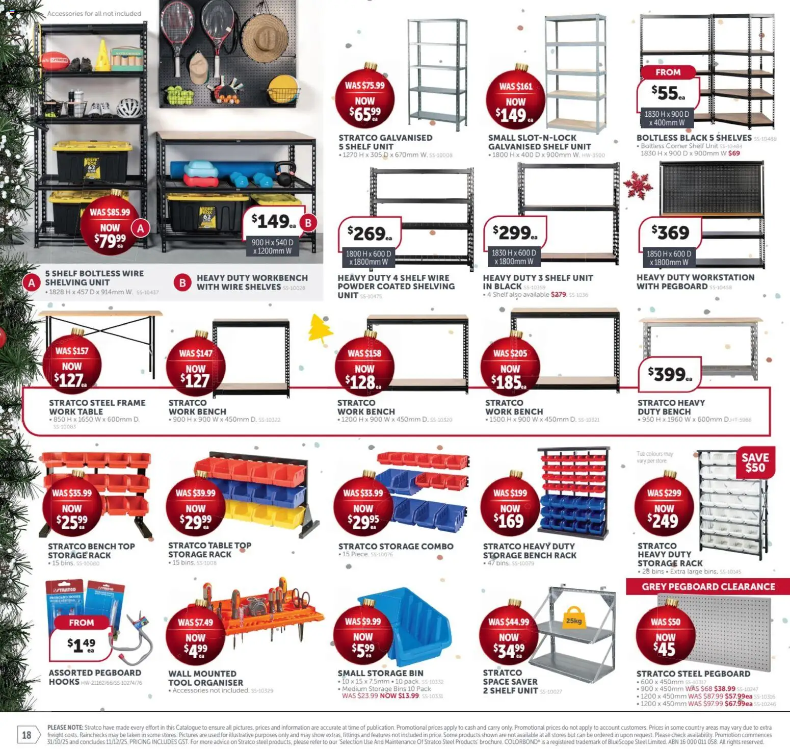 Stratco catalogue - valid from 31.10.2025 | Page: 18 | Products: Shelf, Table, Powder, Accessories