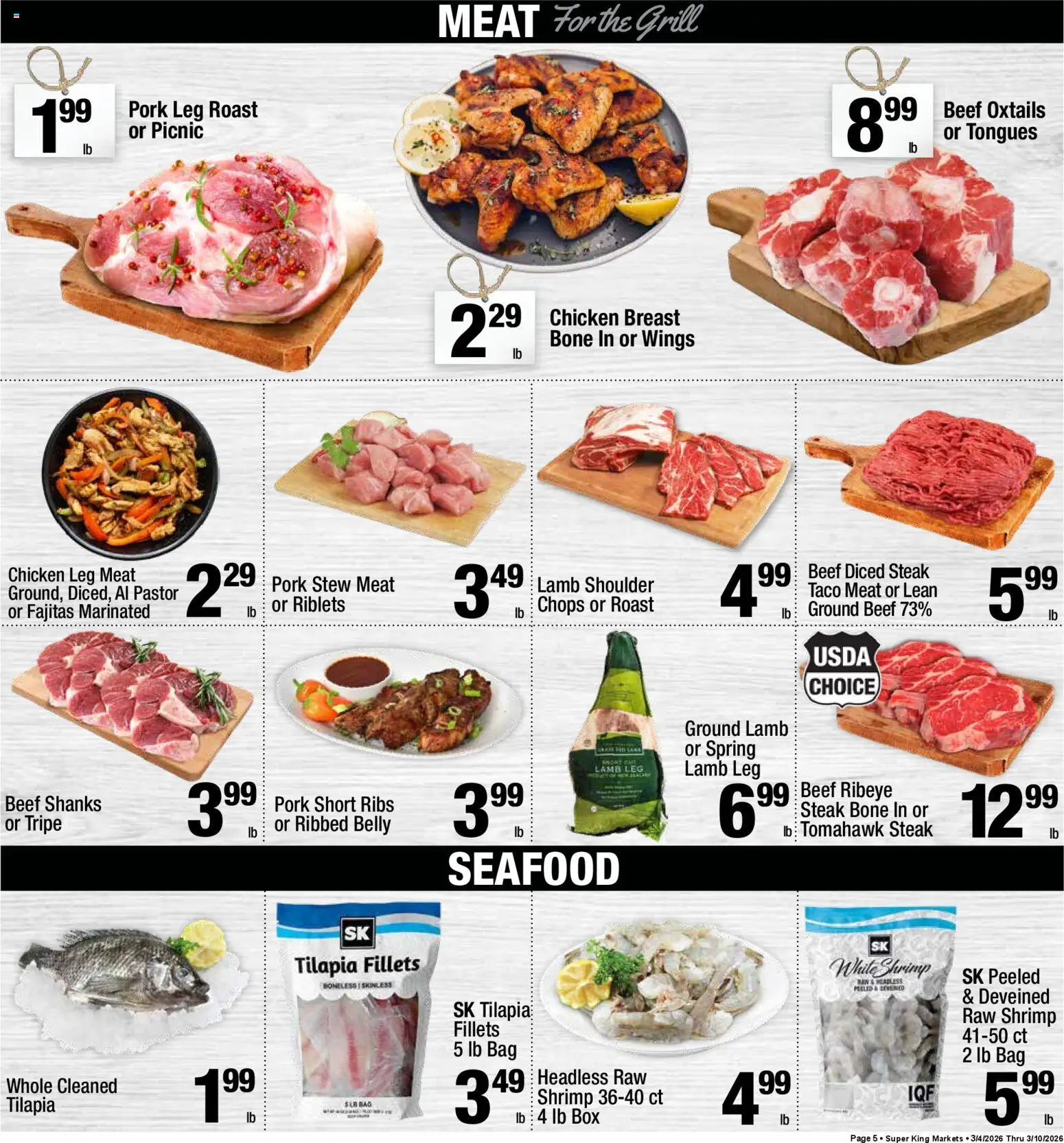 Super King - Weekly Ad - valid from 04.03.2026 | Page: 6 | Products: Box, Pork, Seafood, Bag