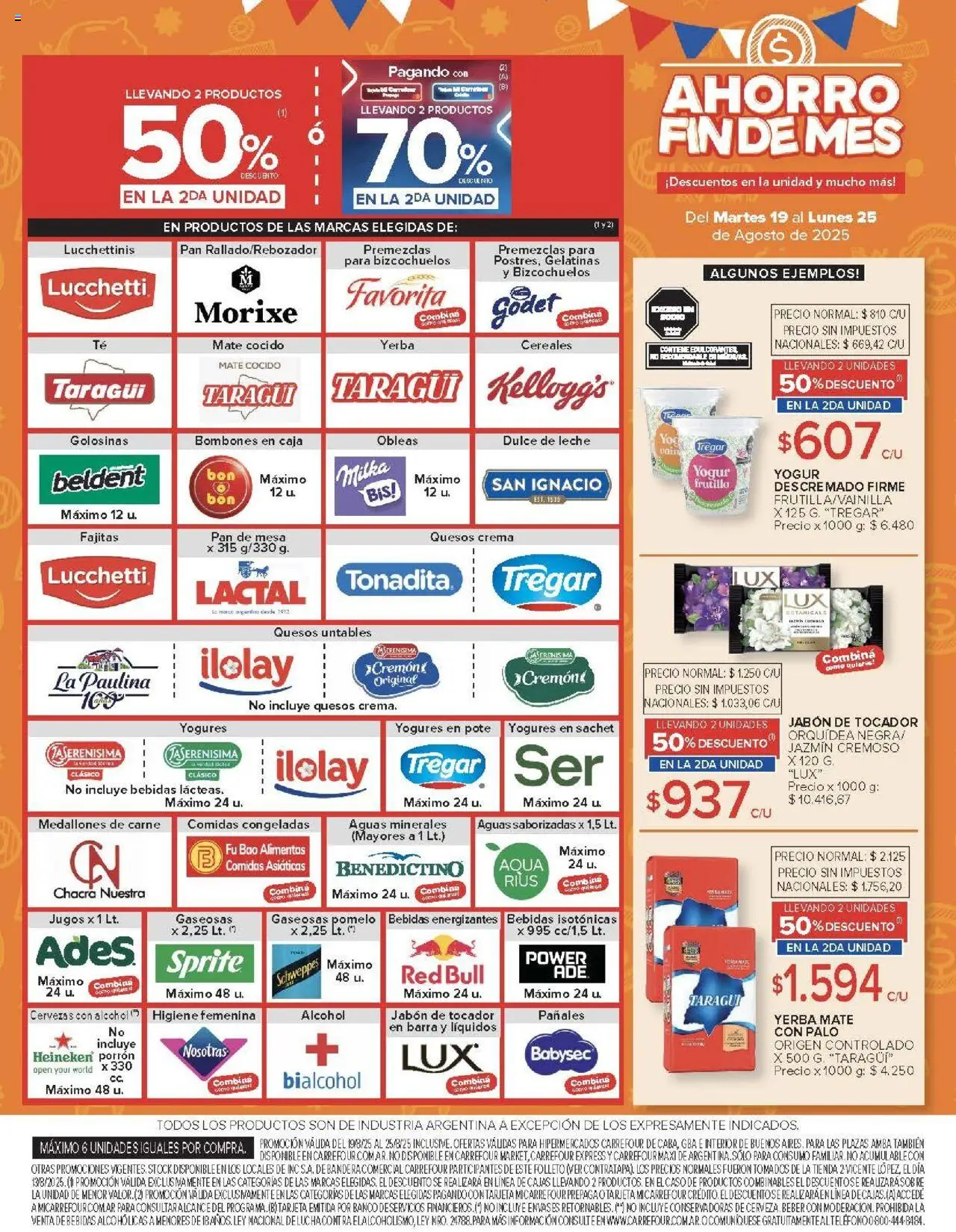 Carrefour ofertas - CABA │ válido desde el 19.08.2025 | Página: 11 | Productos: Caso, Mate, Mesa, Leche