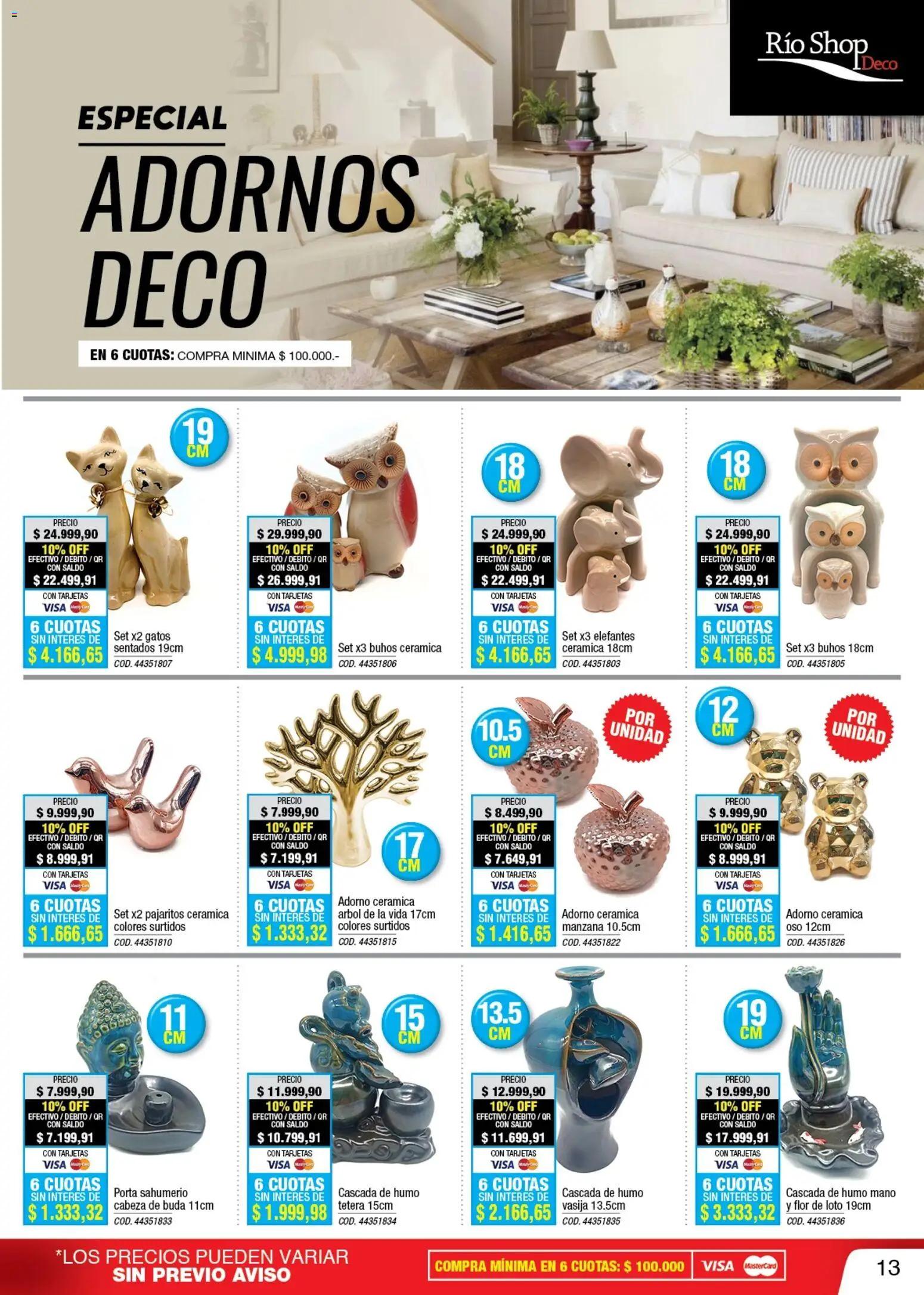 Río Shop Deco catálogo │ válido desde el 17.03.2026 | Página: 13 | Productos: Sahumerio, Porta sahumerio, Manzana, Tetera