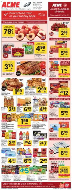 Preview of Acme weekly ads valid from 25.07.2025