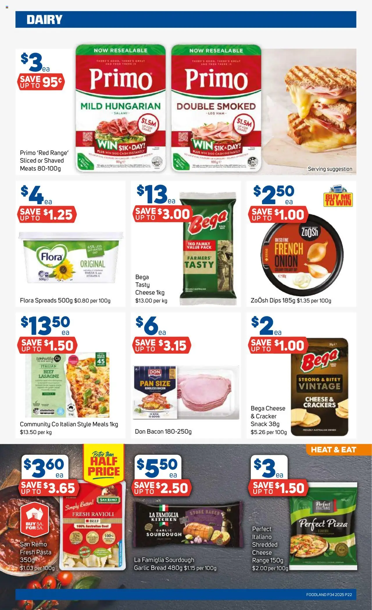 Foodland catalogue - valid from 20.08.2025 | Page: 22 | Products: Crackers, Salami, Beef, Pasta