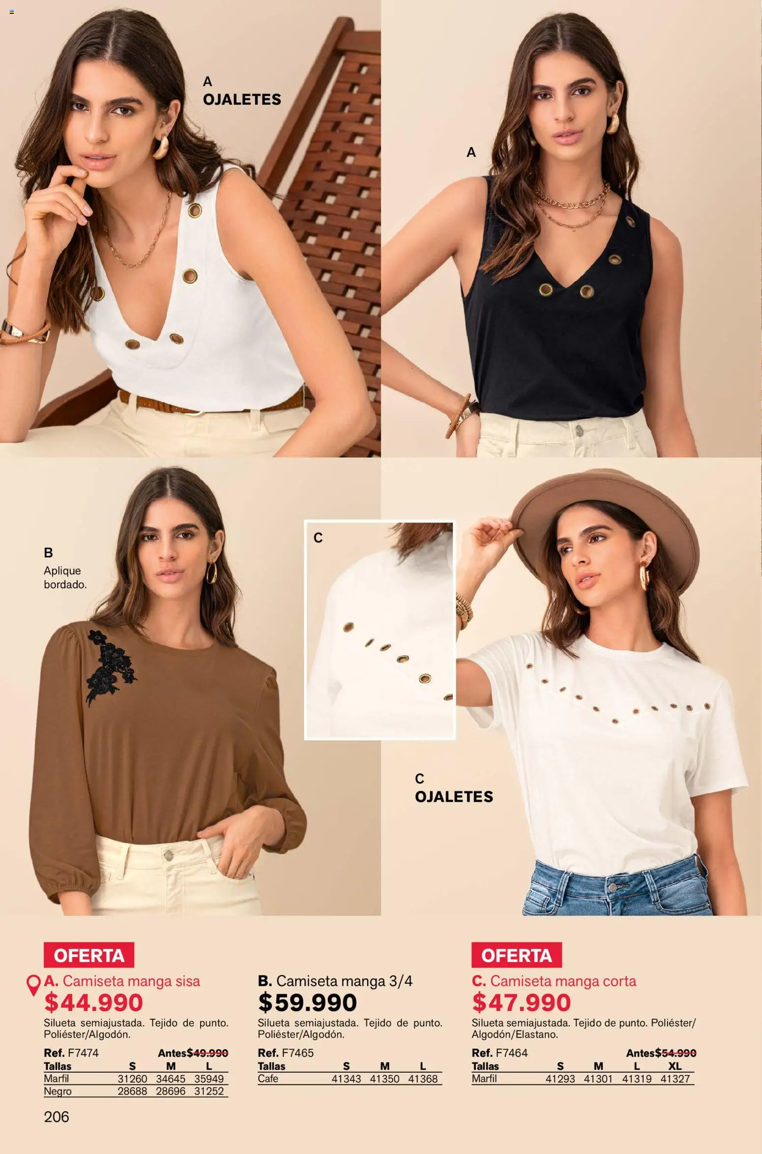 Leonisa revista - valida desde el 02.01.2026 | Página: 206 | Productos: Camiseta, Camiseta manga sisa, Café