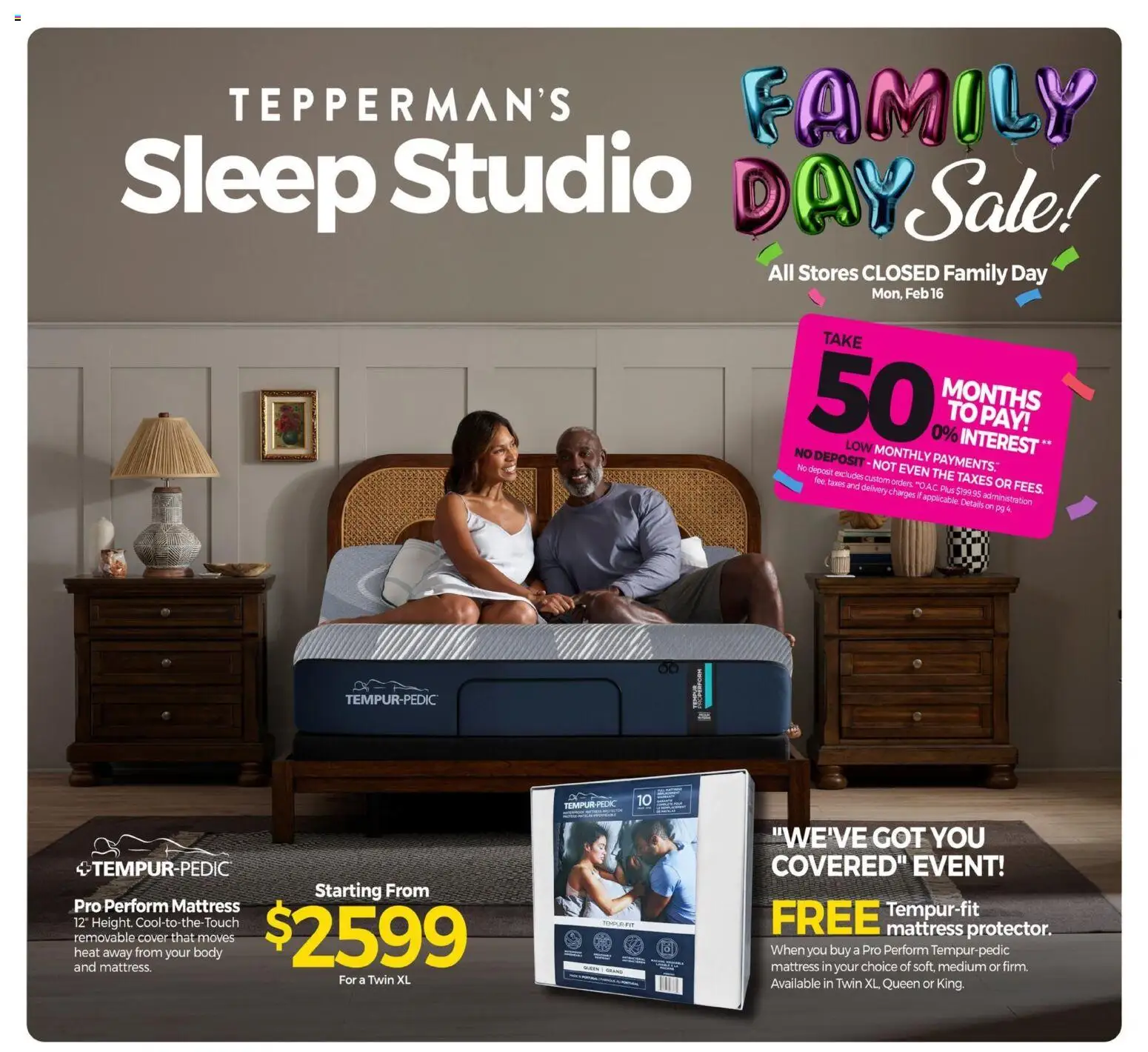 Tepperman's flyer valid from 13.02.2026 | Page: 1 | Products: Mattress