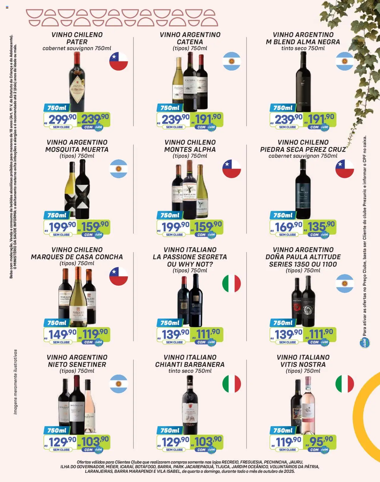 Prezunic Folheto - válido de 01.10.2025 | Página: 3 | Produtos: Vinho, Mosquita muerta