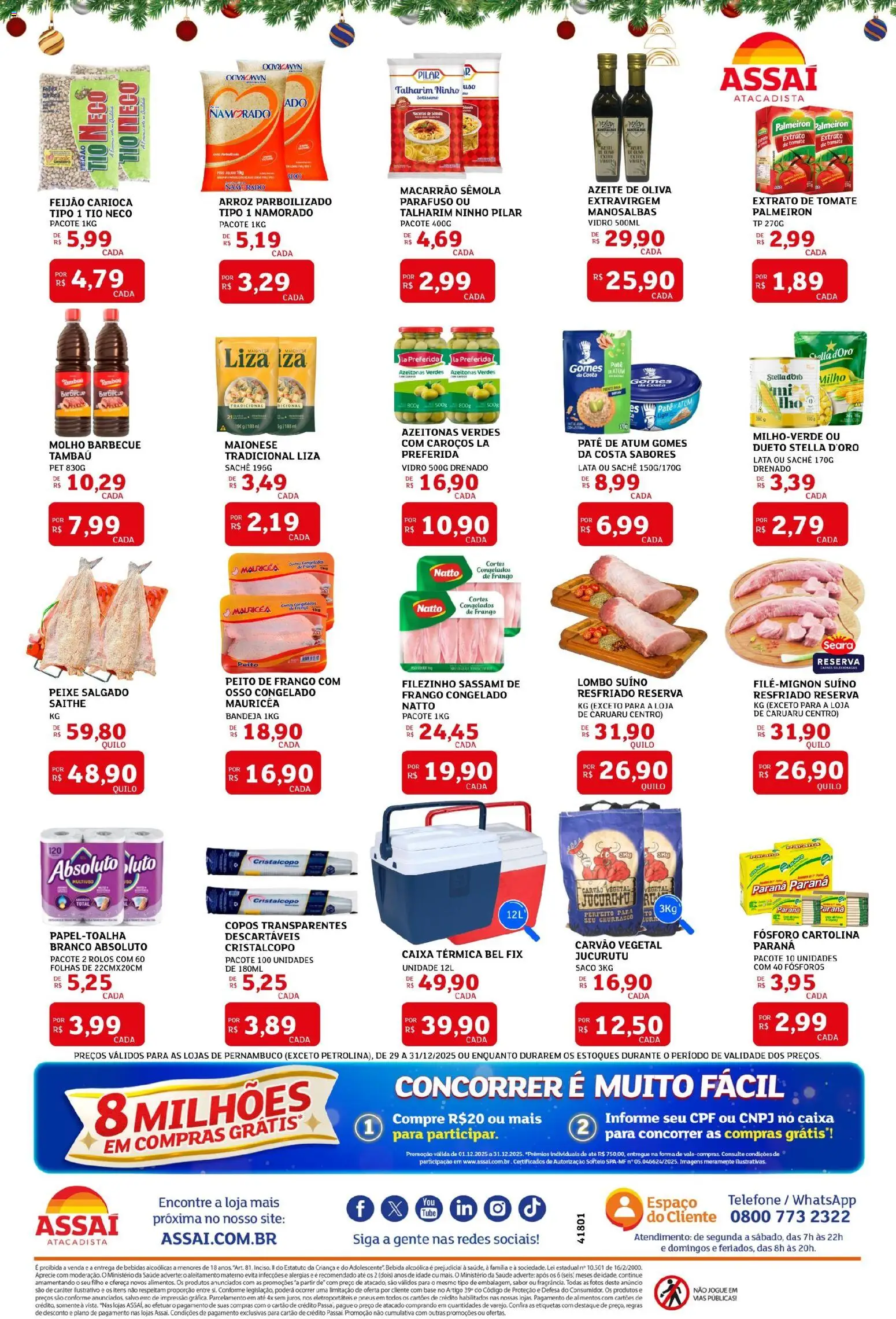 Assaí Atacadista Folheto - válido de 29.12.2025 | Página: 2 | Produtos: Azeitonas, Cartolina, Pneus, Azeite