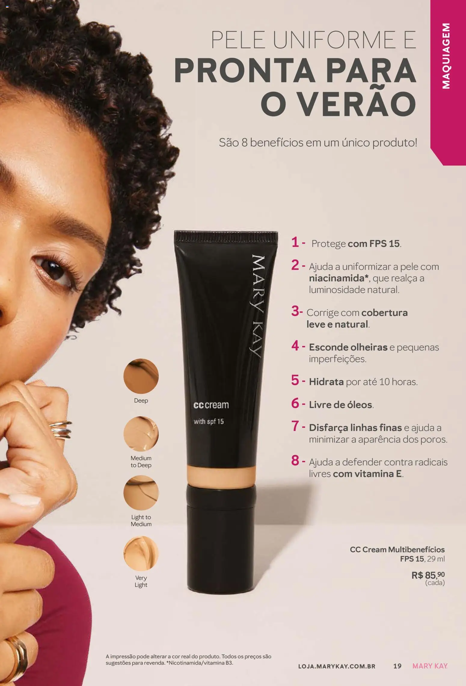 Mary Kay Folheto - válido de 01.01.2026 | Página: 19 | Produtos: Maquiagem