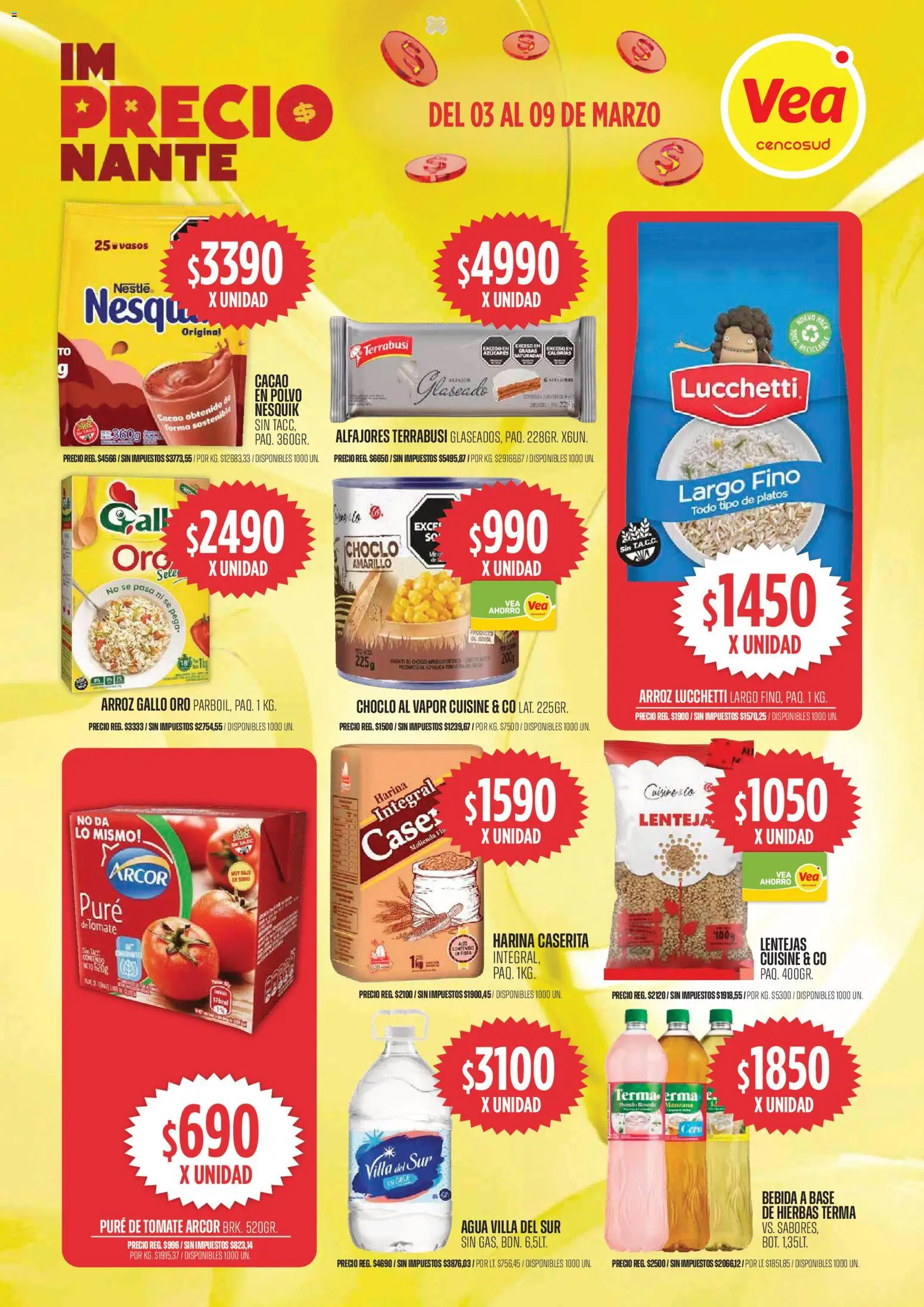 Vea ofertas │ válido desde el 03.03.2026 | Página: 4 | Productos: Choclo, Huevo, Arroz, Vasos