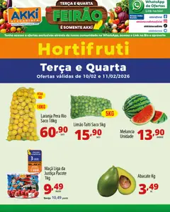 Akki Atacadista - Ofertas Hortifruti - Pré-Visualização do folheto da loja Akki Atacadista, válido de 10.02.2026