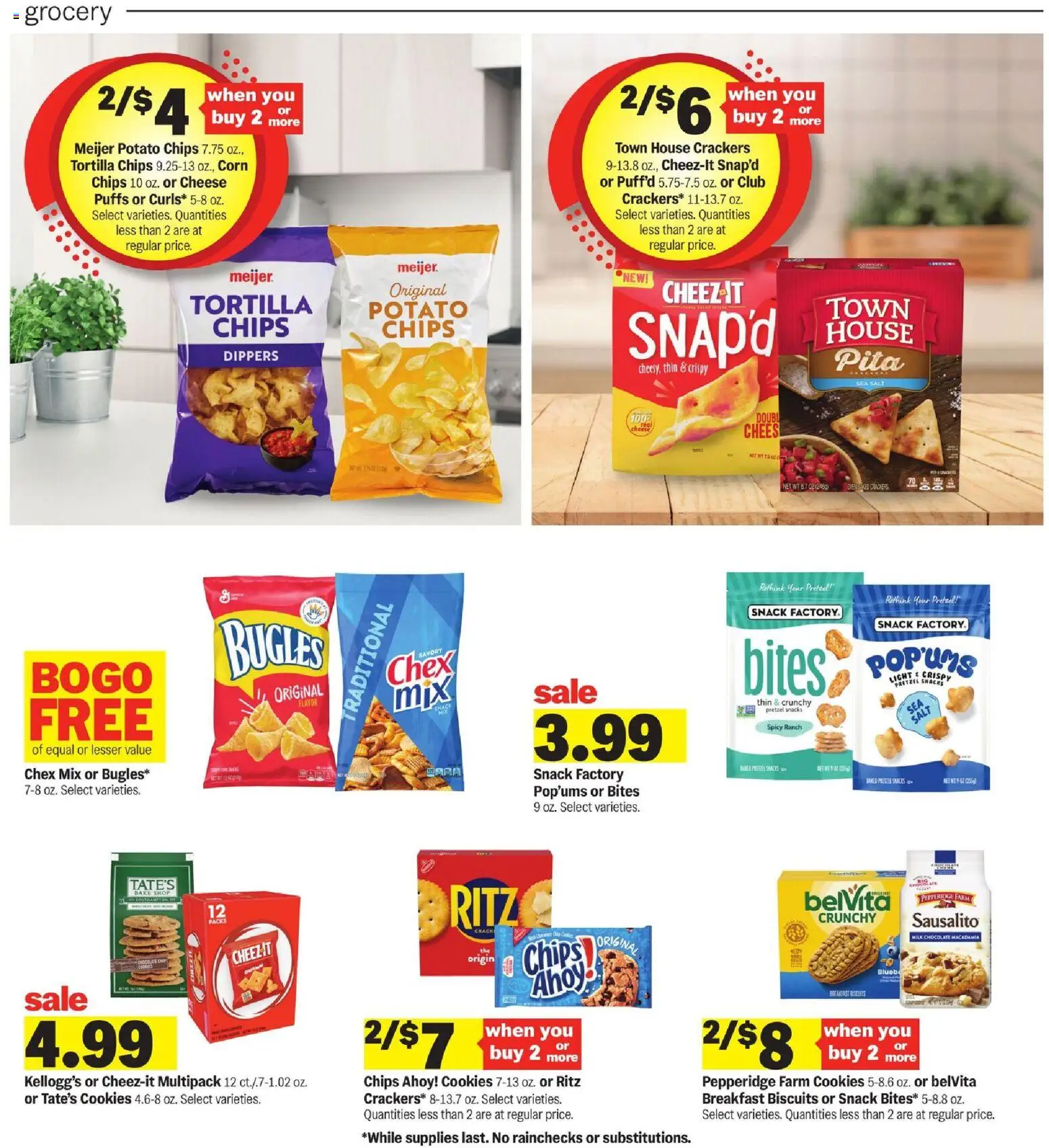 Meijer Weekly Ad - MI - valid from 29.10.2025 | Page: 11 | Products: Chocolate, Chips, Cookies, Salt