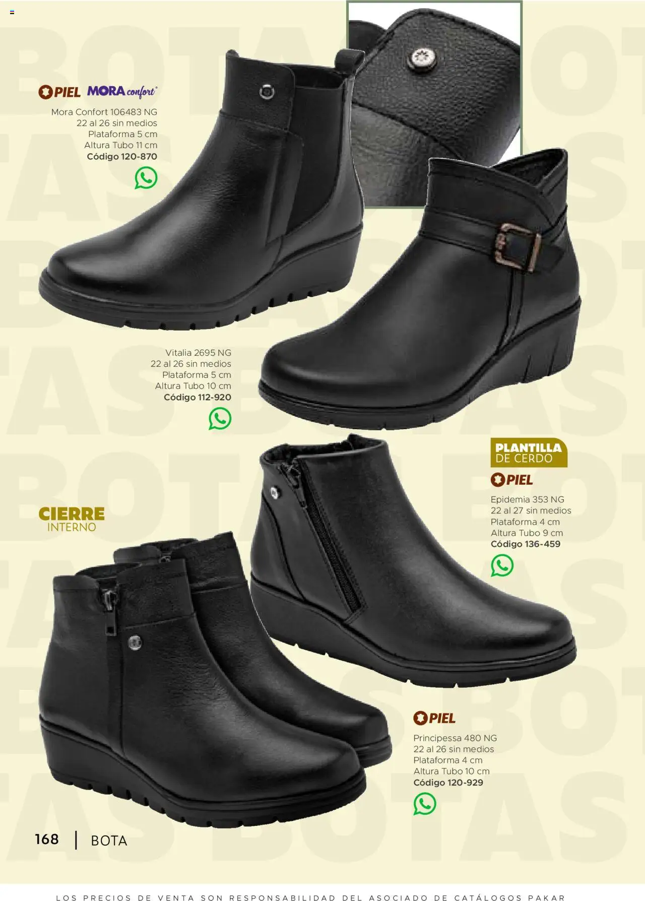 Nuevas ofertas de SC Pakar válidas en toda la República Mexicana desde el 24.07.2025. ¡Encuentra las mejores ofertas en SC Pakar - Catálogo Bota! | Página: 168 | Productos: Cerdo