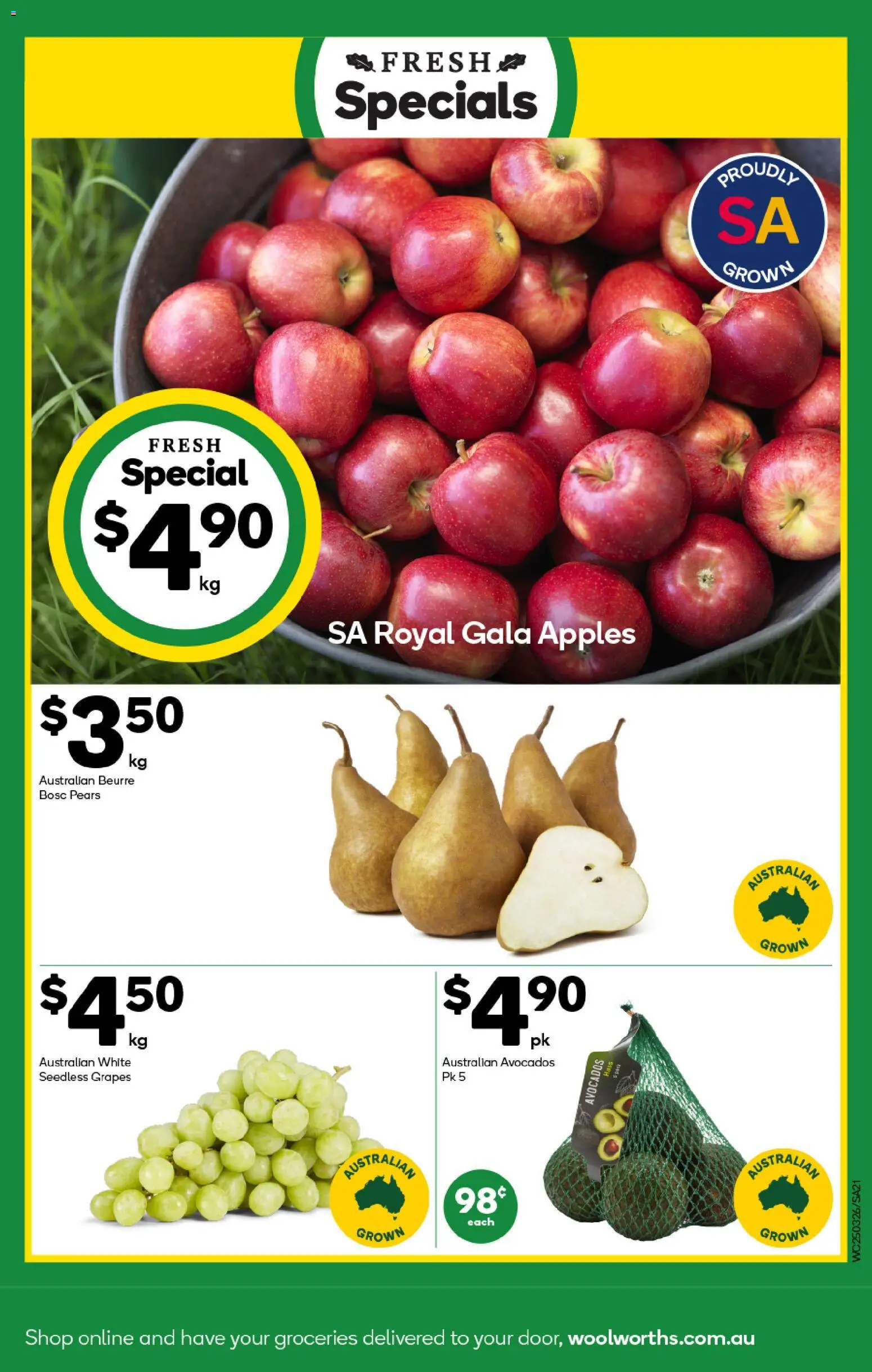 Woolworths catalogue - valid from 25.03.2026 | Page: 21 | Products: Apples, Grapes