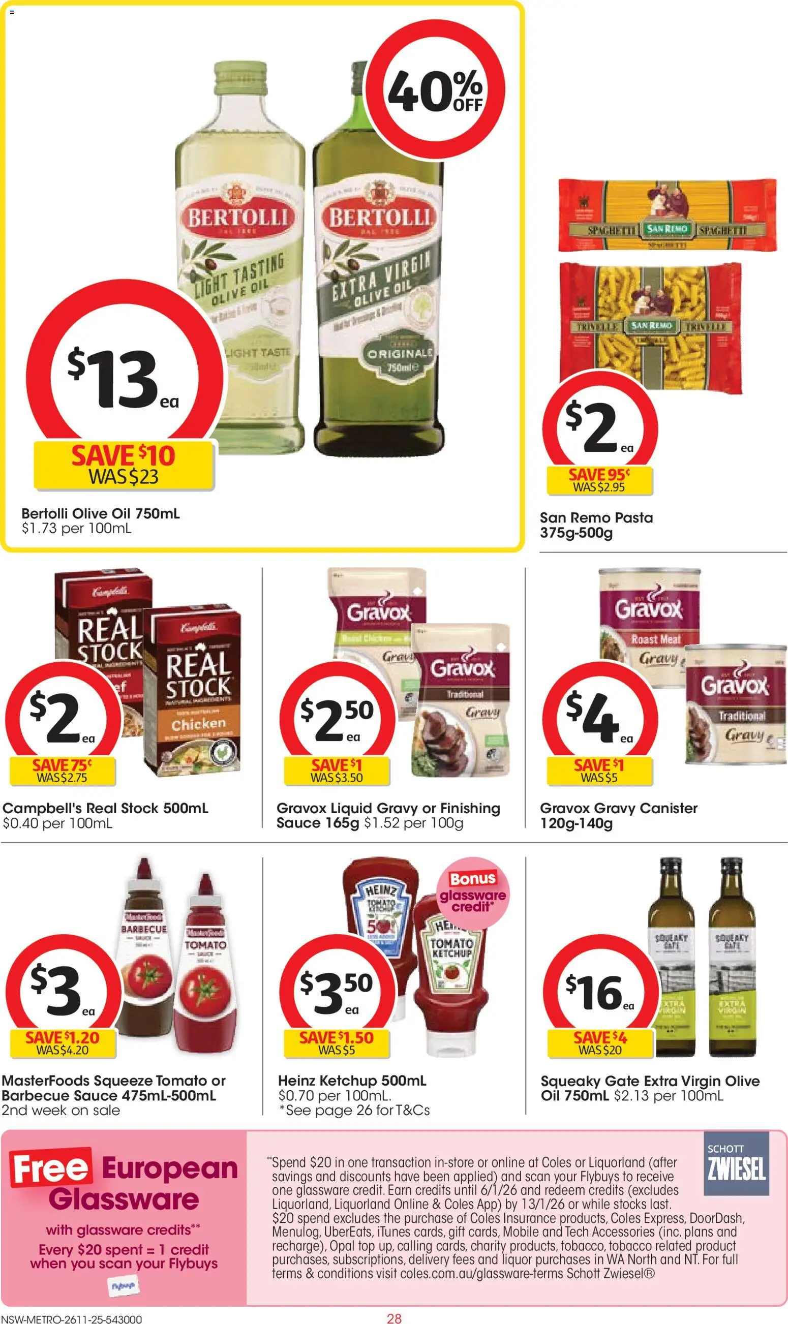 Coles catalogue - valid from 26.11.2025 | Page: 28 | Products: Light, Oil, Opal, Ketchup