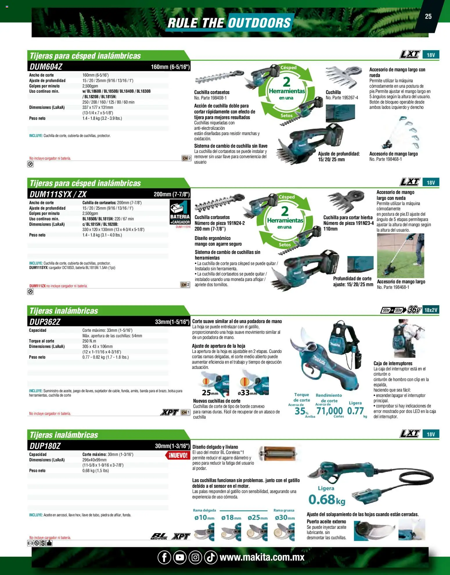 Nuevas ofertas de Makita válidas en toda la República Mexicana desde el 07.10.2024. ¡Encuentra las mejores ofertas en Makita catálogo Ope! | Página: 25 | Productos: Cinturón, Bolsa, Mango, Juego