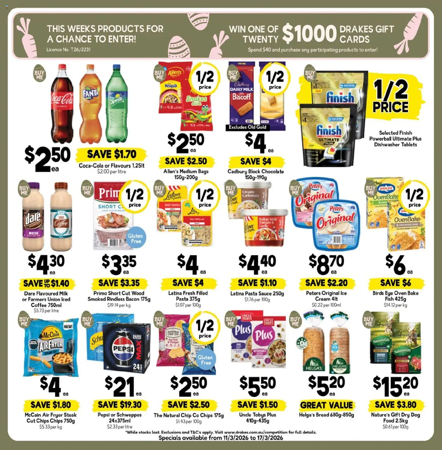 Drakes catalogue - valid from 11.03.2026 | Page: 2 | Products: Dishwasher tablets, Wood, Sauce, Oven