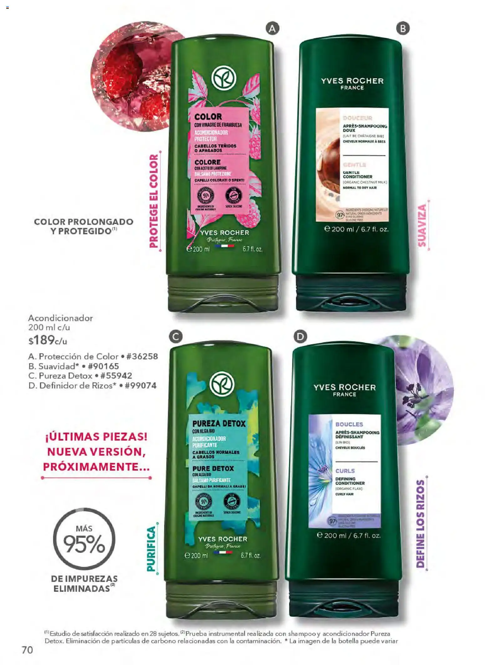 Nuevas ofertas de Yves Rocher válidas en toda la República Mexicana desde el 21.04.2026. ¡Encuentra las mejores ofertas en Yves Rocher campaña 6 2026! | Página: 72 | Productos: Vinagre, Bálsamo, Botella, Acondicionador