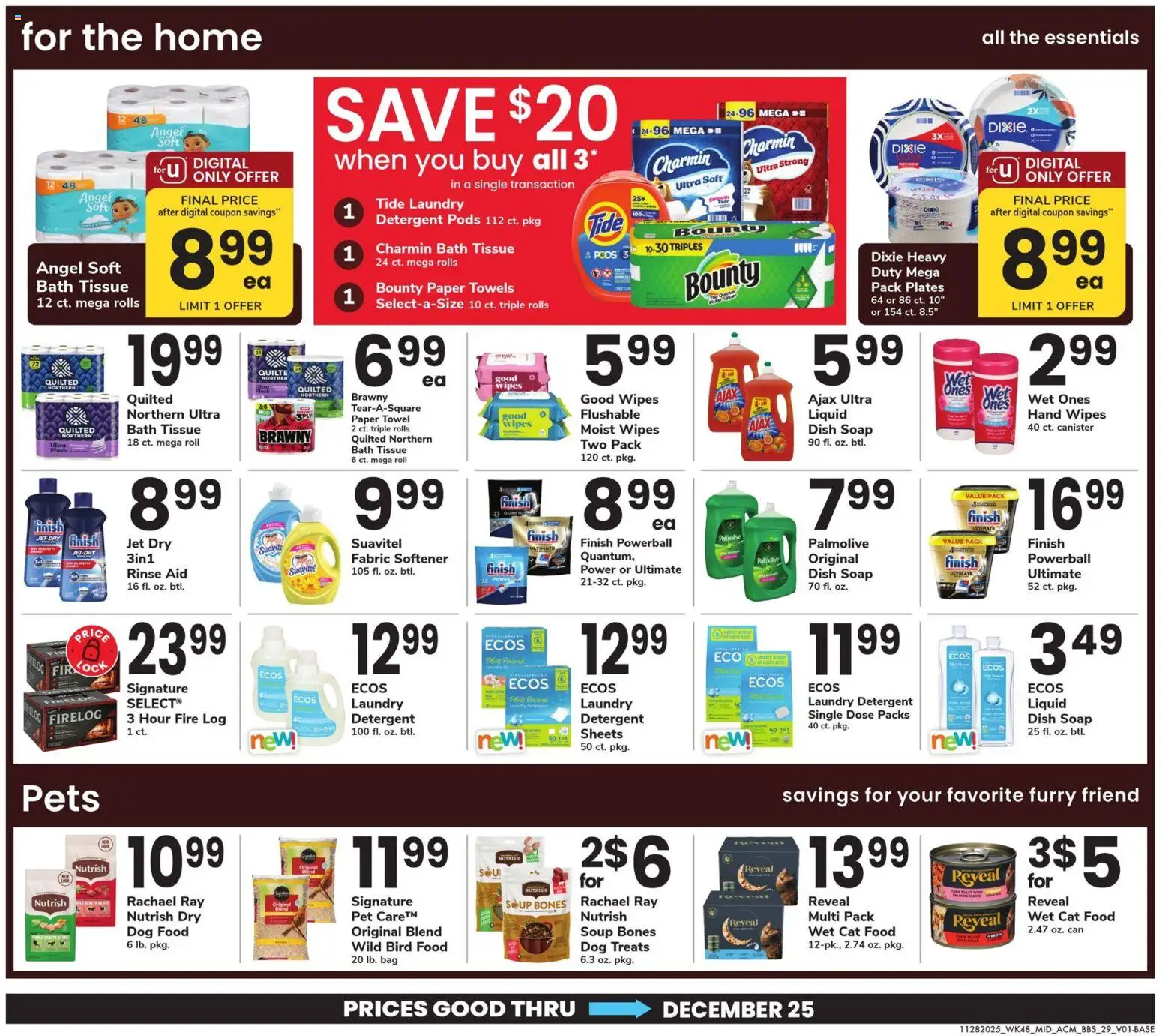 Acme Big Book of Savings - valid from 28.11.2025 | Page: 29 | Products: Bath, Dog Treats, Cat Food, Fabric softener