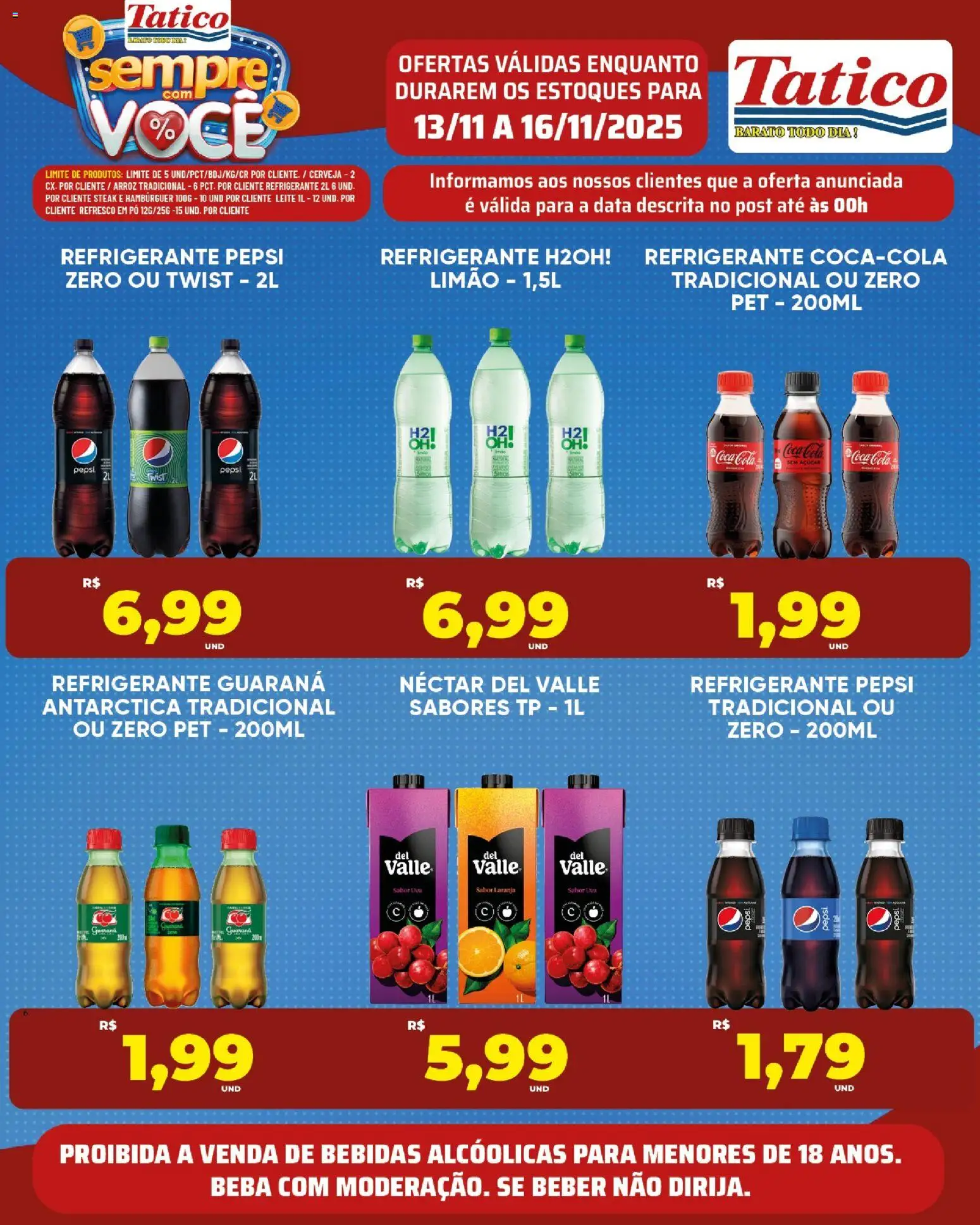 Tatico Folheto - válido de 17.11.2025 | Página: 36 | Produtos: Pó, Cerveja, Arroz, Refrigerante
