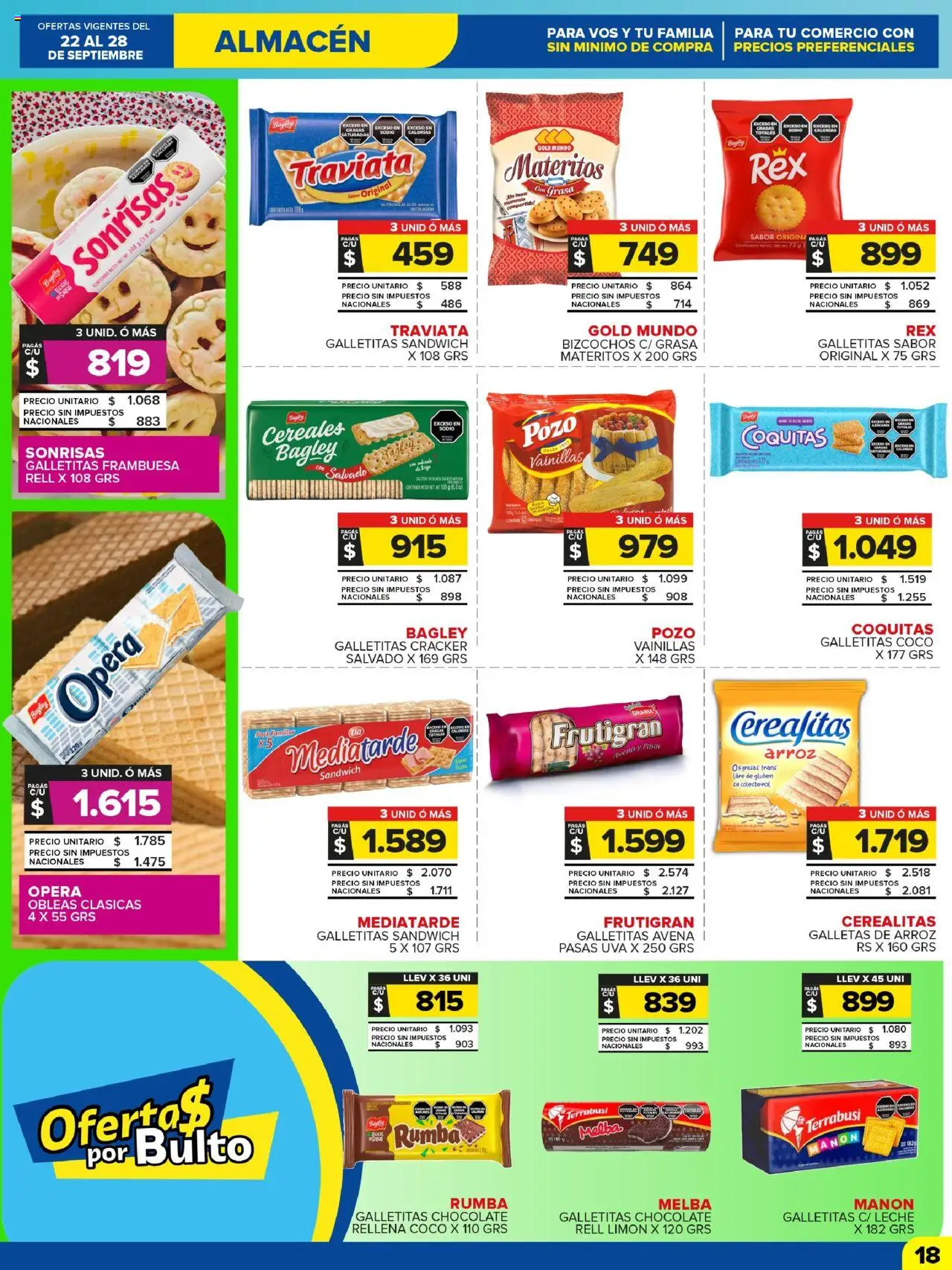 Carrefour Maxi catálogo │ válido desde el 22.09.2025 | Página: 18 | Productos: Limón, Chocolate, Arroz, Galletas