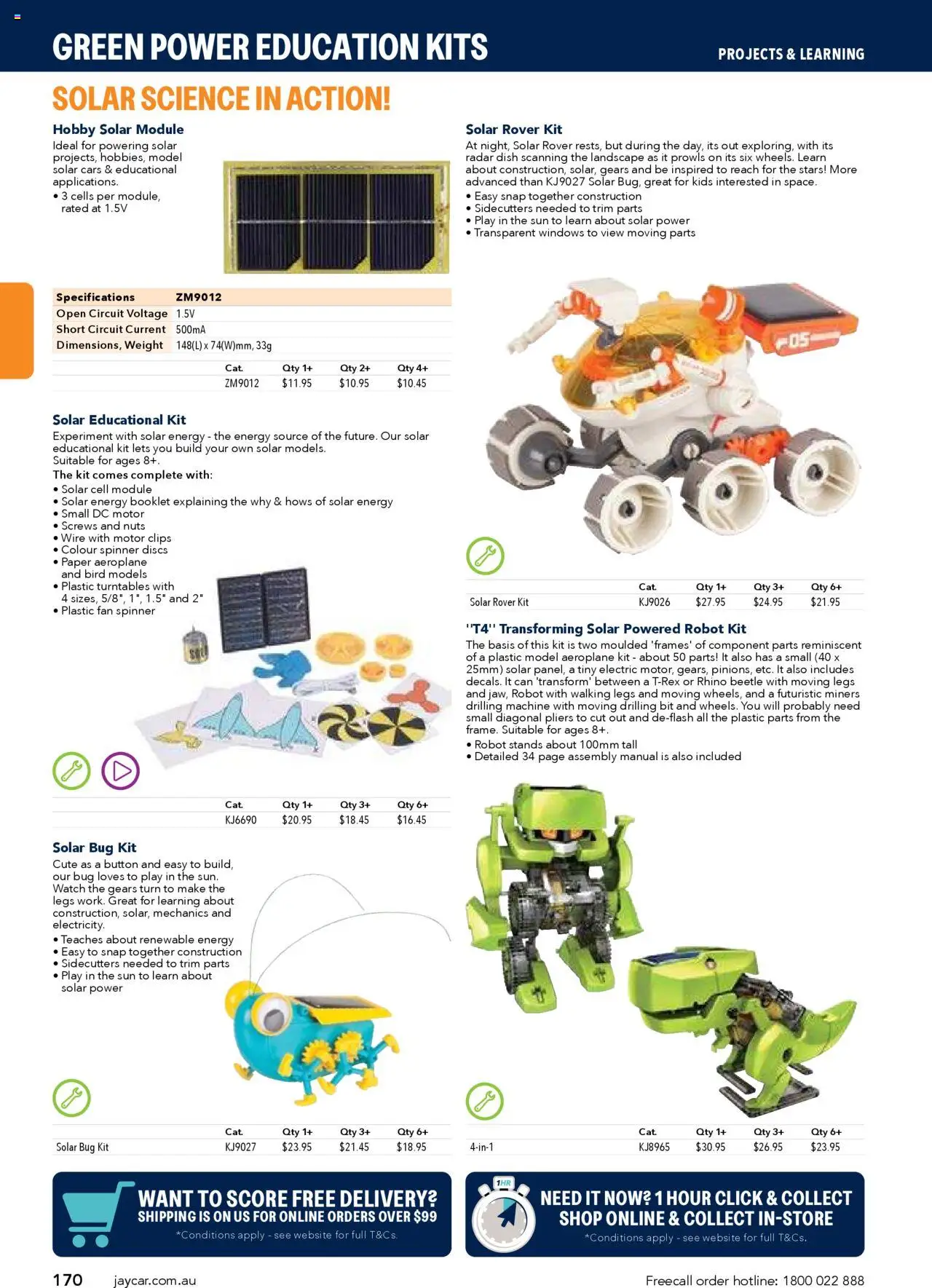 Jaycar catalogue - valid from 09.07.2025 | Page: 170 | Products: Landscape, Clips, Weight, Robot