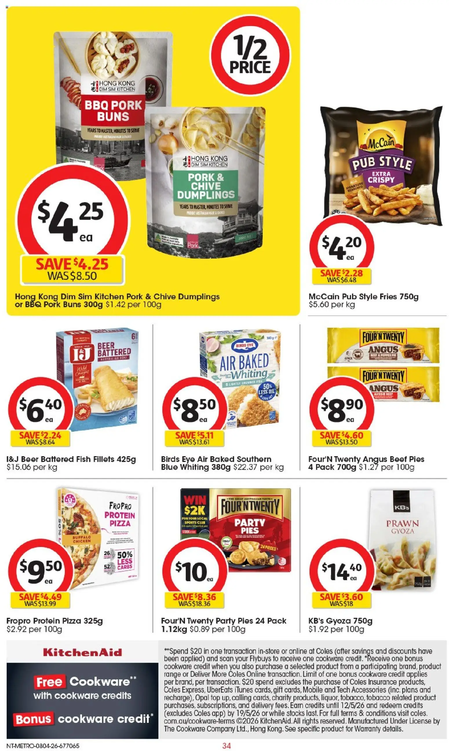 Coles catalogue - valid from 08.04.2026 | Page: 34 | Products: Beer, Pepper, Pies, Mobile