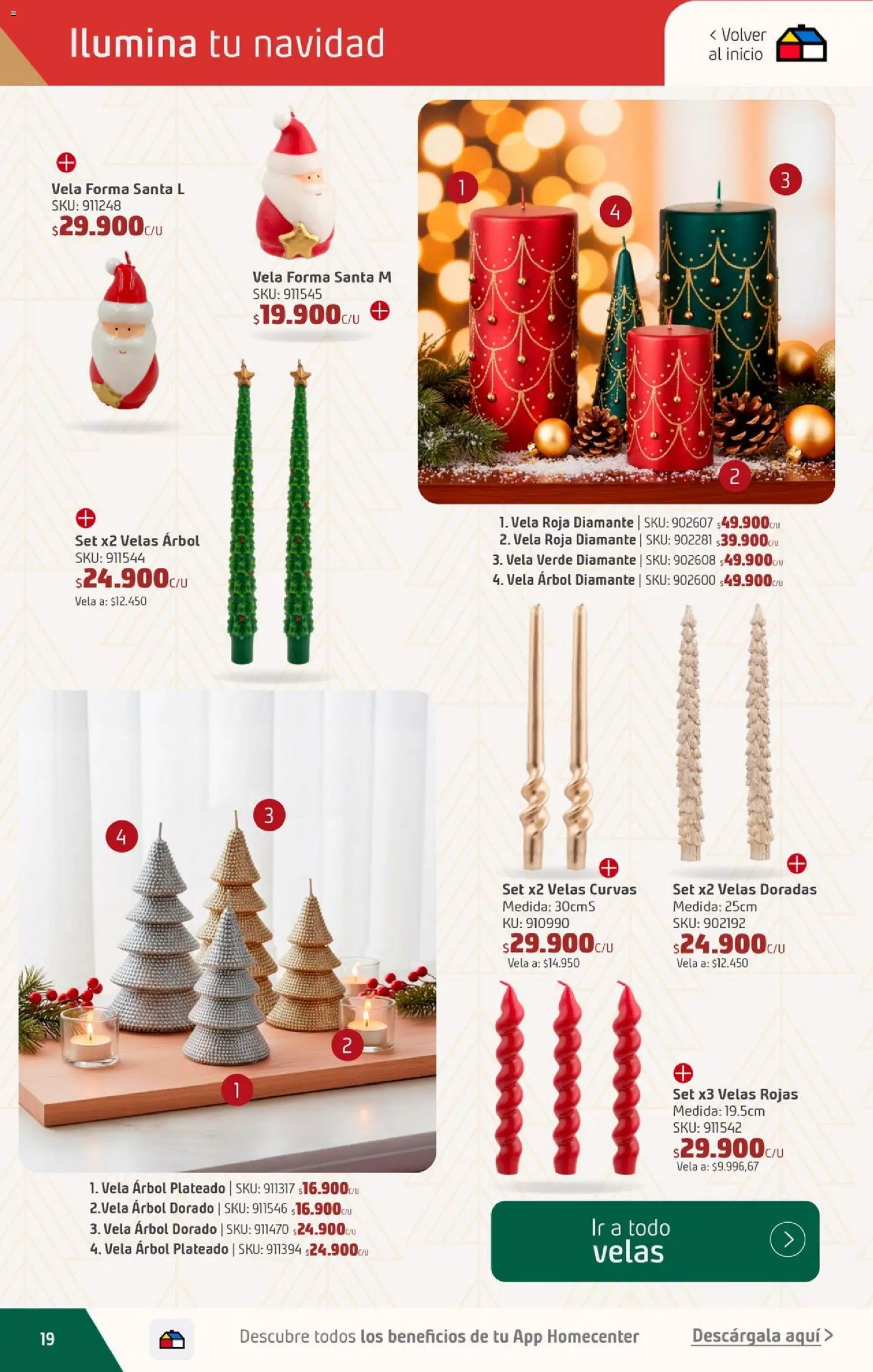 Homecenter revista - valida desde el 14.10.2025 | Página: 19 | Productos: Vela