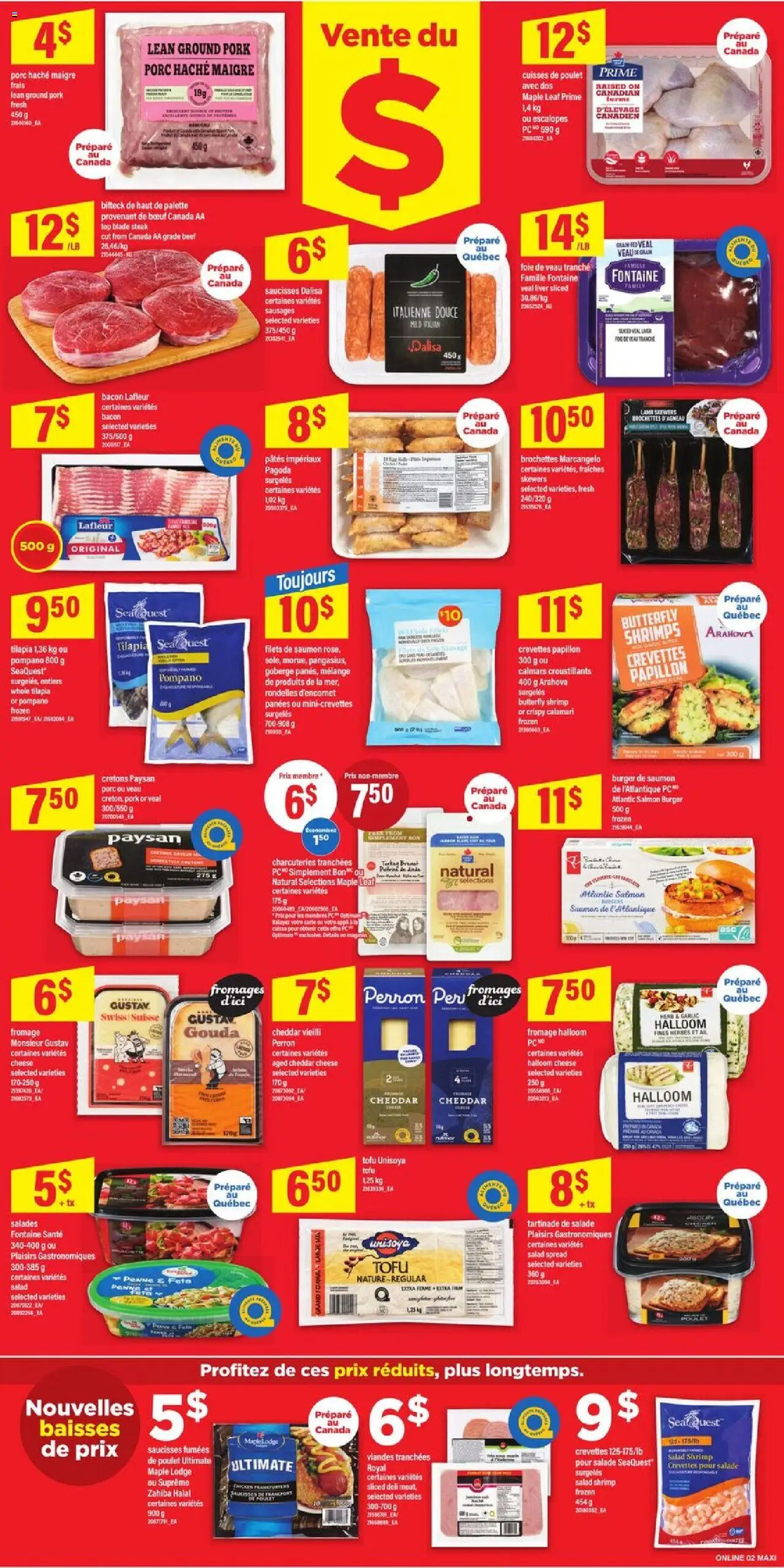 Maxi flyer valid from 07.08.2025 | Page: 2 | Products: Beef, Salad, PC, Pork