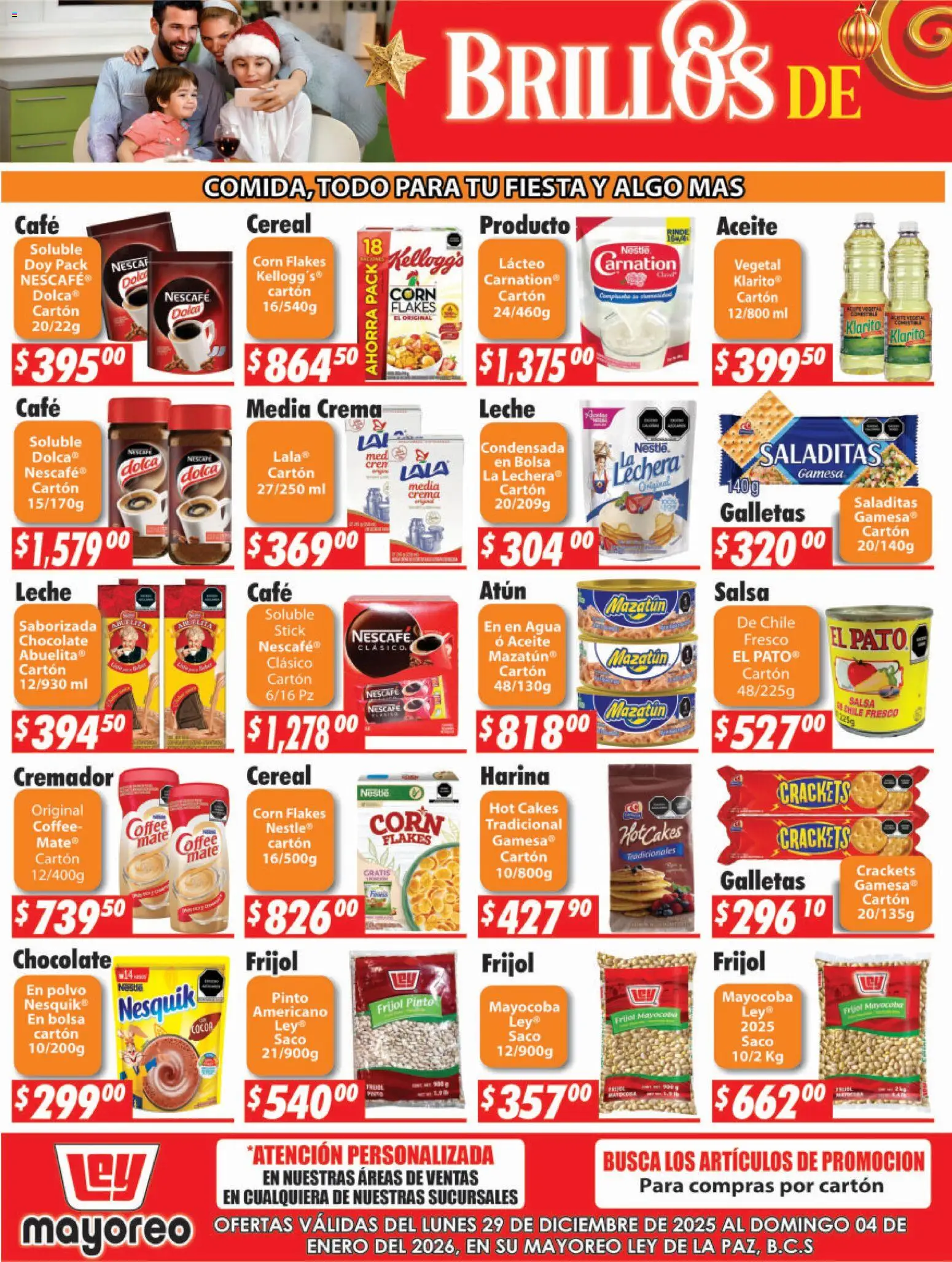 Nuevas ofertas de Casa Ley válidas en toda la República Mexicana desde el 29.12.2025. ¡Encuentra las mejores ofertas en Casa Ley folleto La Paz! | Página: 2 | Productos: Harina, Chocolate, Mate, Polvo