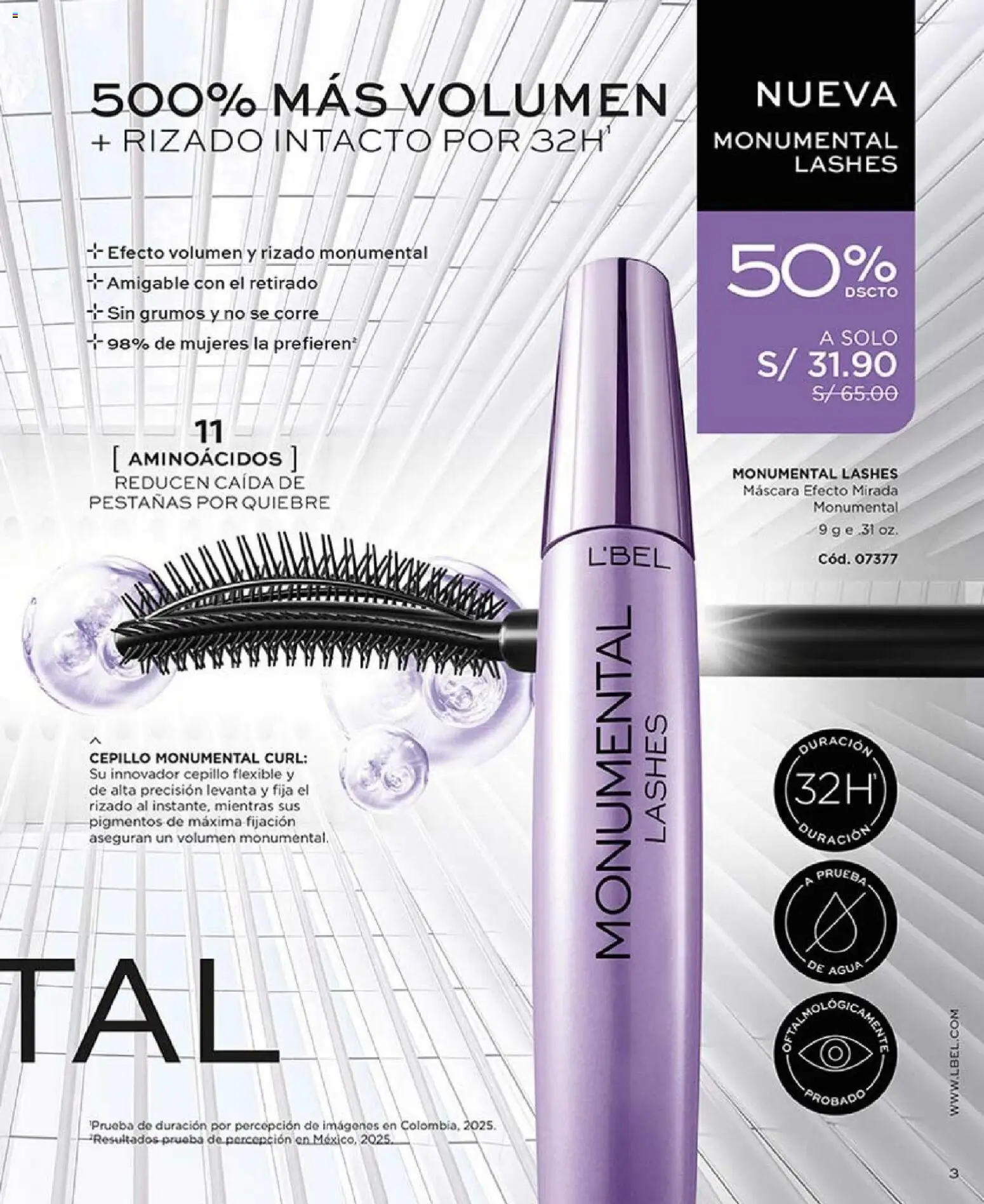 Catálogo L'Bel válido desde 18.12.2025 | Página: 3 | Productos: Máscara