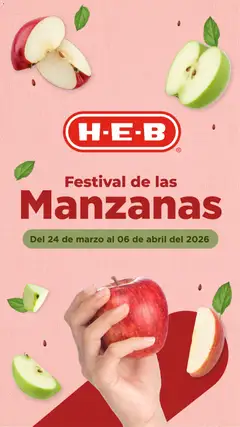 Vista previa de H-E-B folleto Festival de las Manzanas, nuevo folleto de la tienda, válido en México a partir del 24.03.2026