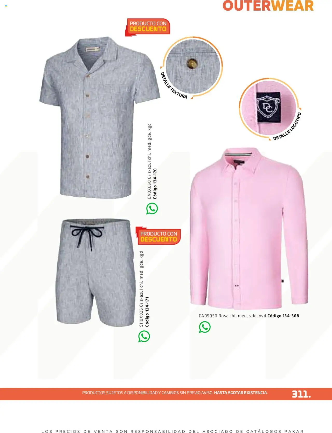 Nuevas ofertas de SC Pakar válidas en toda la República Mexicana desde el 29.08.2025. ¡Encuentra las mejores ofertas en SC Pakar - Catálogo Otoño Men Tomo 1! | Página: 311