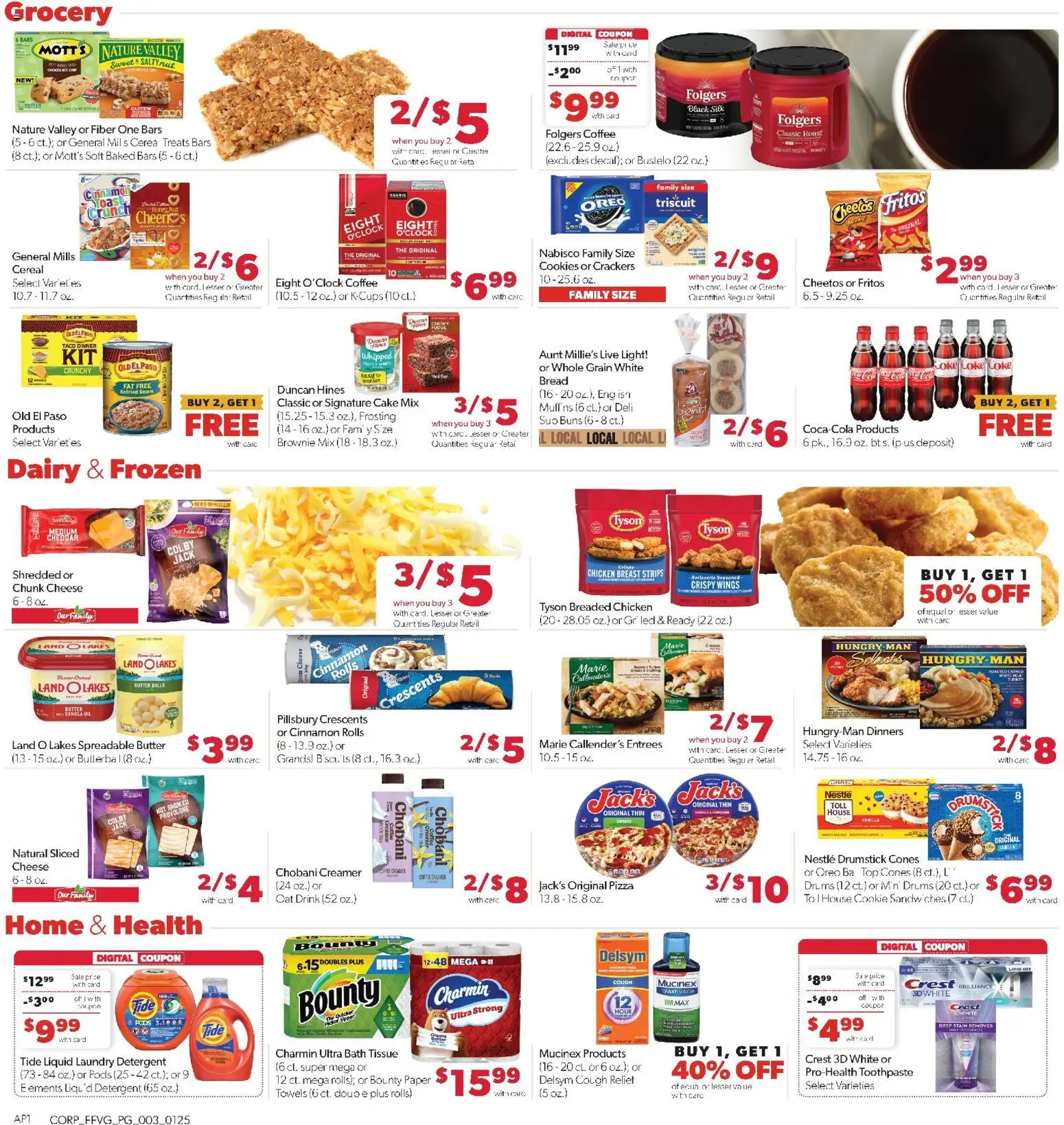 Family Fare Weekly Ad - MI - valid from 25.01.2026 | Page: 3 | Products: Bath, Oil, Stain remover, Detergent